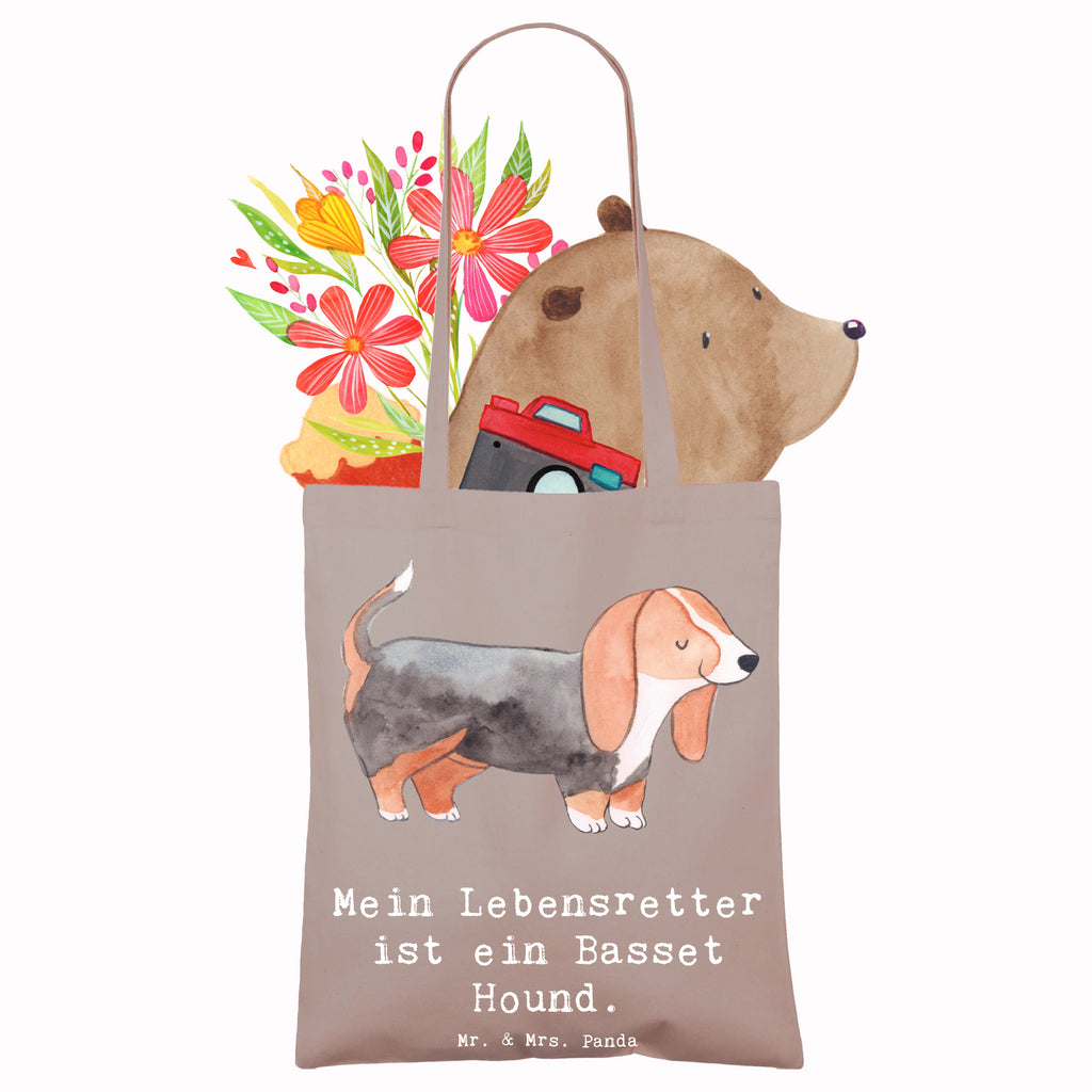 Tragetasche Basset Hound Lebensretter Beuteltasche, Beutel, Einkaufstasche, Jutebeutel, Stoffbeutel, Tasche, Shopper, Umhängetasche, Strandtasche, Schultertasche, Stofftasche, Tragetasche, Badetasche, Jutetasche, Einkaufstüte, Laptoptasche, Hund, Hunderasse, Rassehund, Hundebesitzer, Geschenk, Tierfreund, Schenken, Welpe, Basset Hound, Basset