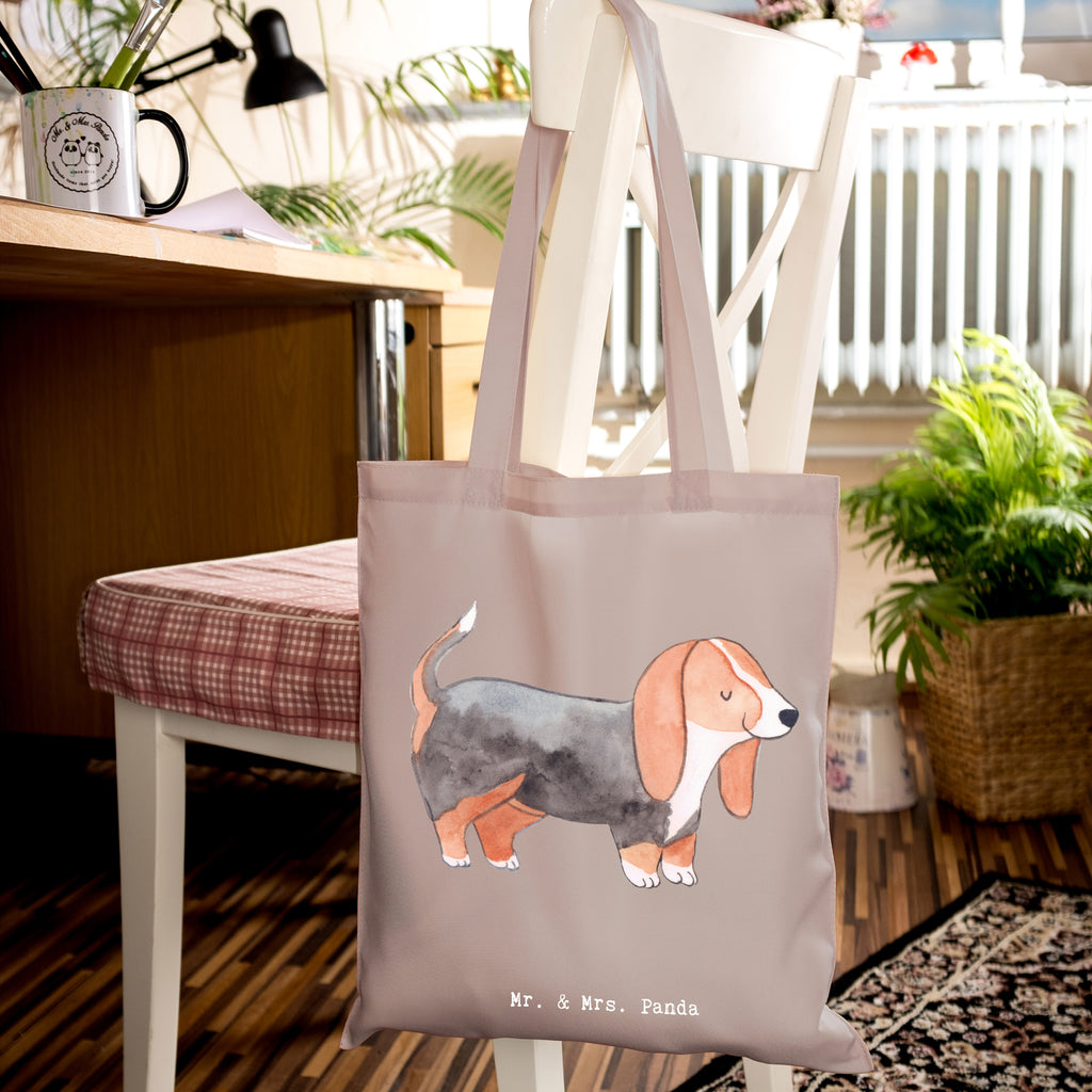 Tragetasche Basset Hound Lebensretter Beuteltasche, Beutel, Einkaufstasche, Jutebeutel, Stoffbeutel, Tasche, Shopper, Umhängetasche, Strandtasche, Schultertasche, Stofftasche, Tragetasche, Badetasche, Jutetasche, Einkaufstüte, Laptoptasche, Hund, Hunderasse, Rassehund, Hundebesitzer, Geschenk, Tierfreund, Schenken, Welpe, Basset Hound, Basset