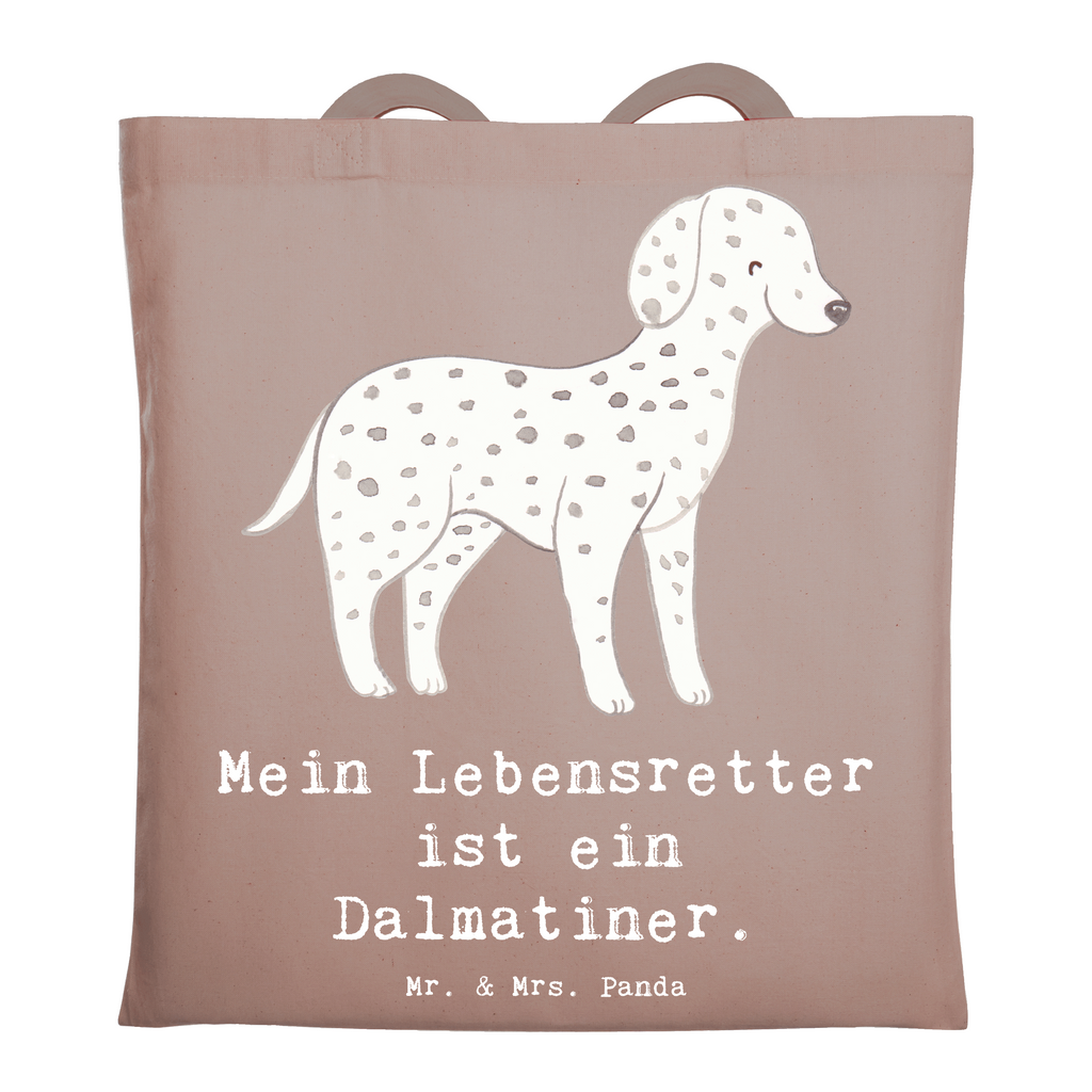 Tragetasche Dalmatiner Lebensretter Beuteltasche, Beutel, Einkaufstasche, Jutebeutel, Stoffbeutel, Tasche, Shopper, Umhängetasche, Strandtasche, Schultertasche, Stofftasche, Tragetasche, Badetasche, Jutetasche, Einkaufstüte, Laptoptasche, Hund, Hunderasse, Rassehund, Hundebesitzer, Geschenk, Tierfreund, Schenken, Welpe, Dalmatiner, Dalmatinac