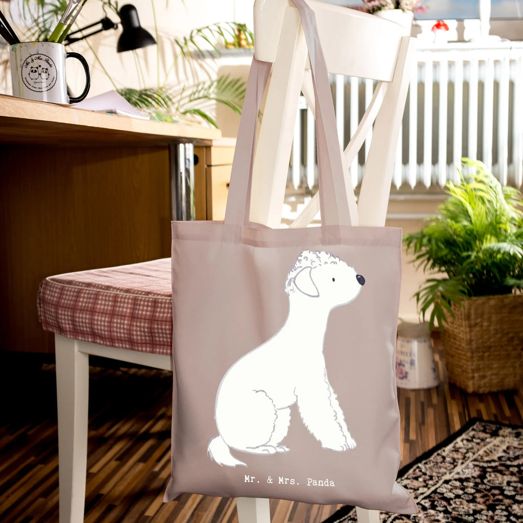 Tragetasche Bedlington Terrier Lebensretter Beuteltasche, Beutel, Einkaufstasche, Jutebeutel, Stoffbeutel, Tasche, Shopper, Umhängetasche, Strandtasche, Schultertasche, Stofftasche, Tragetasche, Badetasche, Jutetasche, Einkaufstüte, Laptoptasche, Hund, Hunderasse, Rassehund, Hundebesitzer, Geschenk, Tierfreund, Schenken, Welpe, Bedlington Terrier, Terrier