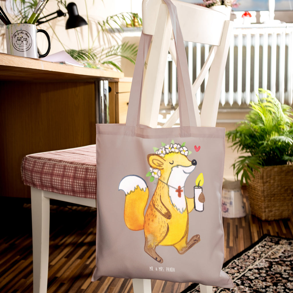 Tragetasche Fuchs Kommunion Mädchen Beuteltasche, Beutel, Einkaufstasche, Jutebeutel, Stoffbeutel, Tasche, Shopper, Umhängetasche, Strandtasche, Schultertasche, Stofftasche, Tragetasche, Badetasche, Jutetasche, Einkaufstüte, Laptoptasche, Konfirmation, Kommunion, Jugendweihe, Konfirmation Geschenk, Kommunion Geschenk, Kommunion Dankeschön, Glauben, Liebe, Gott, Gläubig, Mädchen