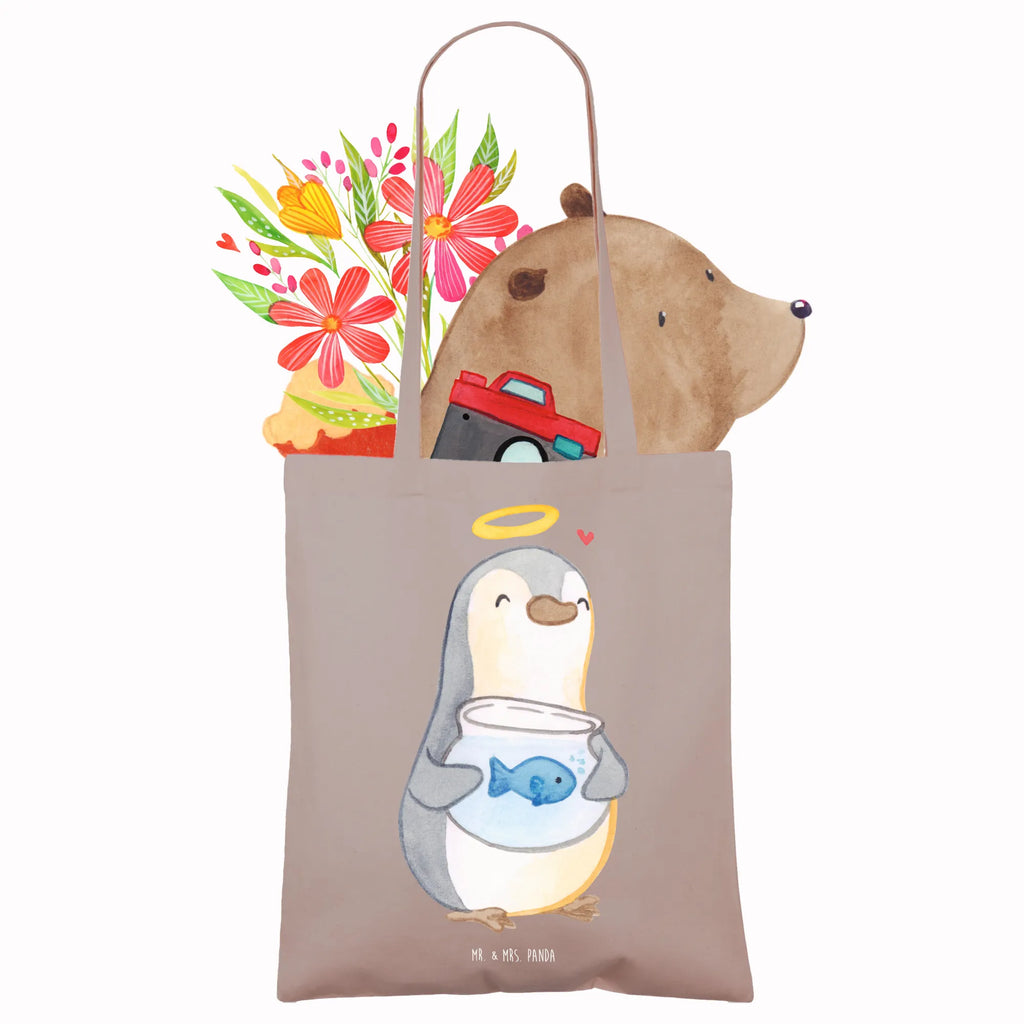 Tragetasche Pinguin Fisch Beuteltasche, Beutel, Einkaufstasche, Jutebeutel, Stoffbeutel, Tasche, Shopper, Umhängetasche, Strandtasche, Schultertasche, Stofftasche, Tragetasche, Badetasche, Jutetasche, Einkaufstüte, Laptoptasche, Konfirmation, Kommunion, Jugendweihe, Konfirmation Geschenk, Fisch, Fisch Deko, Zuversicht, Vertrauen