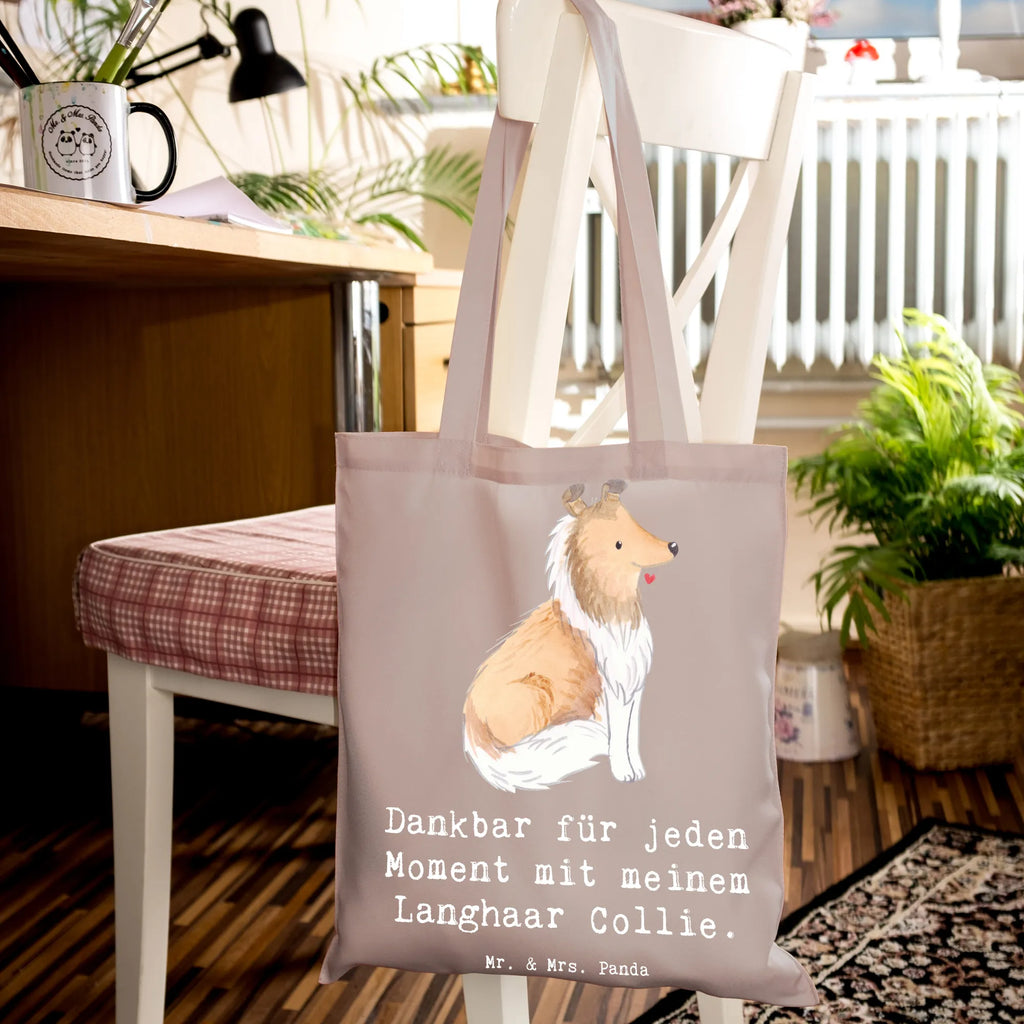 Tragetasche Langhaar Collie Moment Beuteltasche, Beutel, Einkaufstasche, Jutebeutel, Stoffbeutel, Tasche, Shopper, Umhängetasche, Strandtasche, Schultertasche, Stofftasche, Tragetasche, Badetasche, Jutetasche, Einkaufstüte, Laptoptasche, Hund, Hunderasse, Rassehund, Hundebesitzer, Geschenk, Tierfreund, Schenken, Welpe, Langhaar Collie, britischer Hütehund