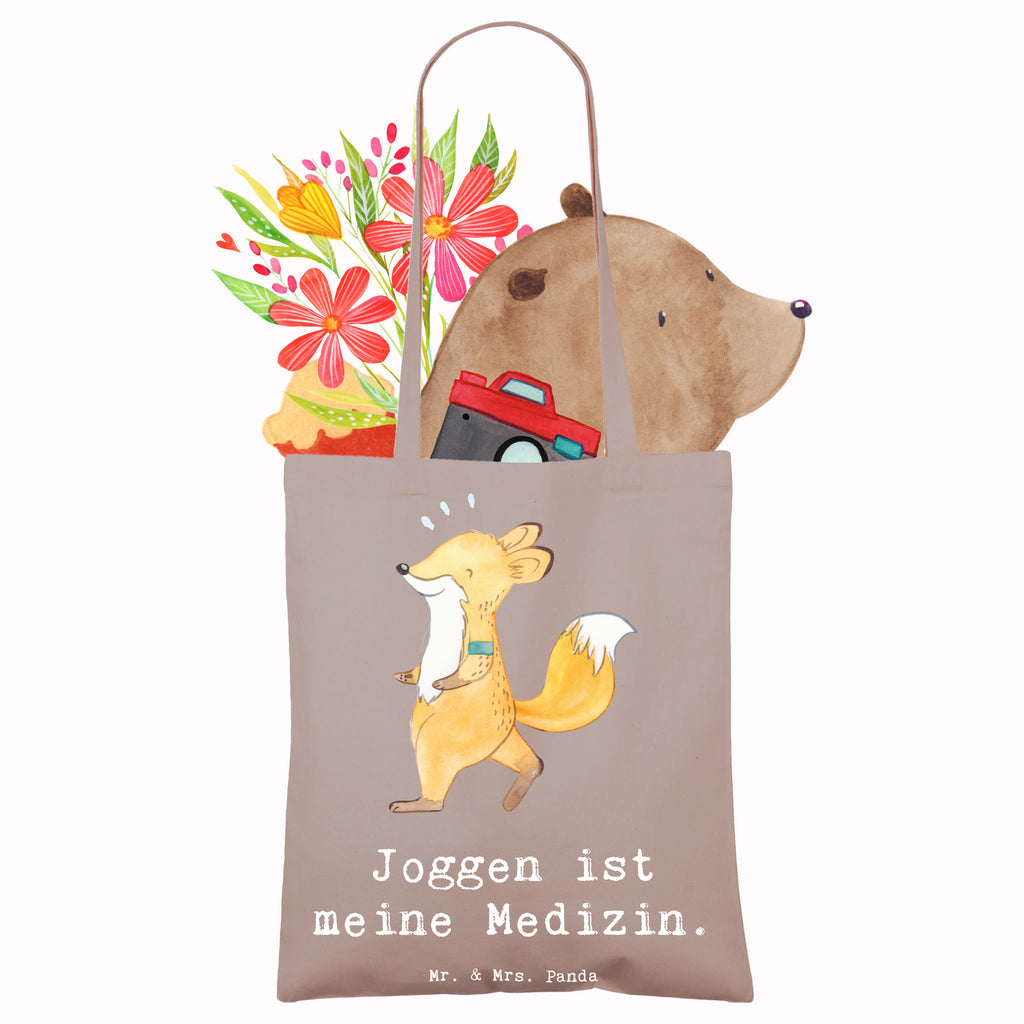 Tragetasche Fuchs Joggen Beuteltasche, Beutel, Einkaufstasche, Jutebeutel, Stoffbeutel, Tasche, Shopper, Umhängetasche, Strandtasche, Schultertasche, Stofftasche, Tragetasche, Badetasche, Jutetasche, Einkaufstüte, Laptoptasche, Geschenk, Sport, Sportart, Hobby, Schenken, Danke, Dankeschön, Auszeichnung, Gewinn, Sportler, Joggen, Dauerlauf, Laufsport, Laufen