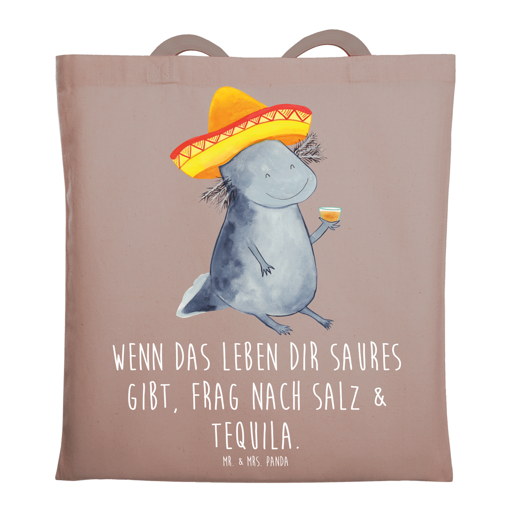 Tragetasche Axolotl Tequila Beuteltasche, Beutel, Einkaufstasche, Jutebeutel, Stoffbeutel, Tasche, Shopper, Umhängetasche, Strandtasche, Schultertasche, Stofftasche, Tragetasche, Badetasche, Jutetasche, Einkaufstüte, Laptoptasche, Axolotl, Molch, Mexico, Mexiko, Sombrero, Zitrone, Tequila, Motivation, Spruch, Schwanzlurch, Lurch, Lurche, Axolot, Feuerdrache, Feuersalamander