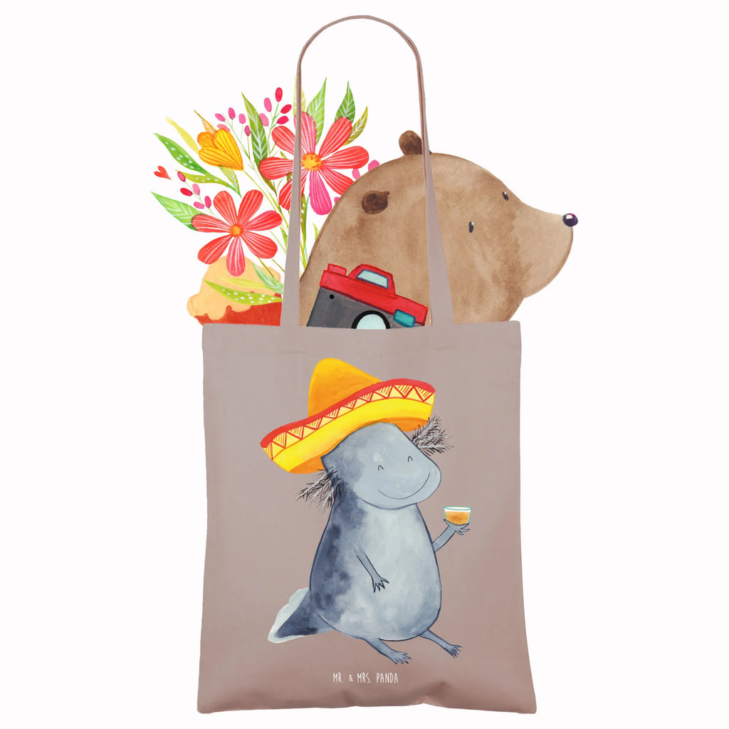 Tragetasche Axolotl Tequila Beuteltasche, Beutel, Einkaufstasche, Jutebeutel, Stoffbeutel, Tasche, Shopper, Umhängetasche, Strandtasche, Schultertasche, Stofftasche, Tragetasche, Badetasche, Jutetasche, Einkaufstüte, Laptoptasche, Axolotl, Molch, Mexico, Mexiko, Sombrero, Zitrone, Tequila, Motivation, Spruch, Schwanzlurch, Lurch, Lurche, Axolot, Feuerdrache, Feuersalamander