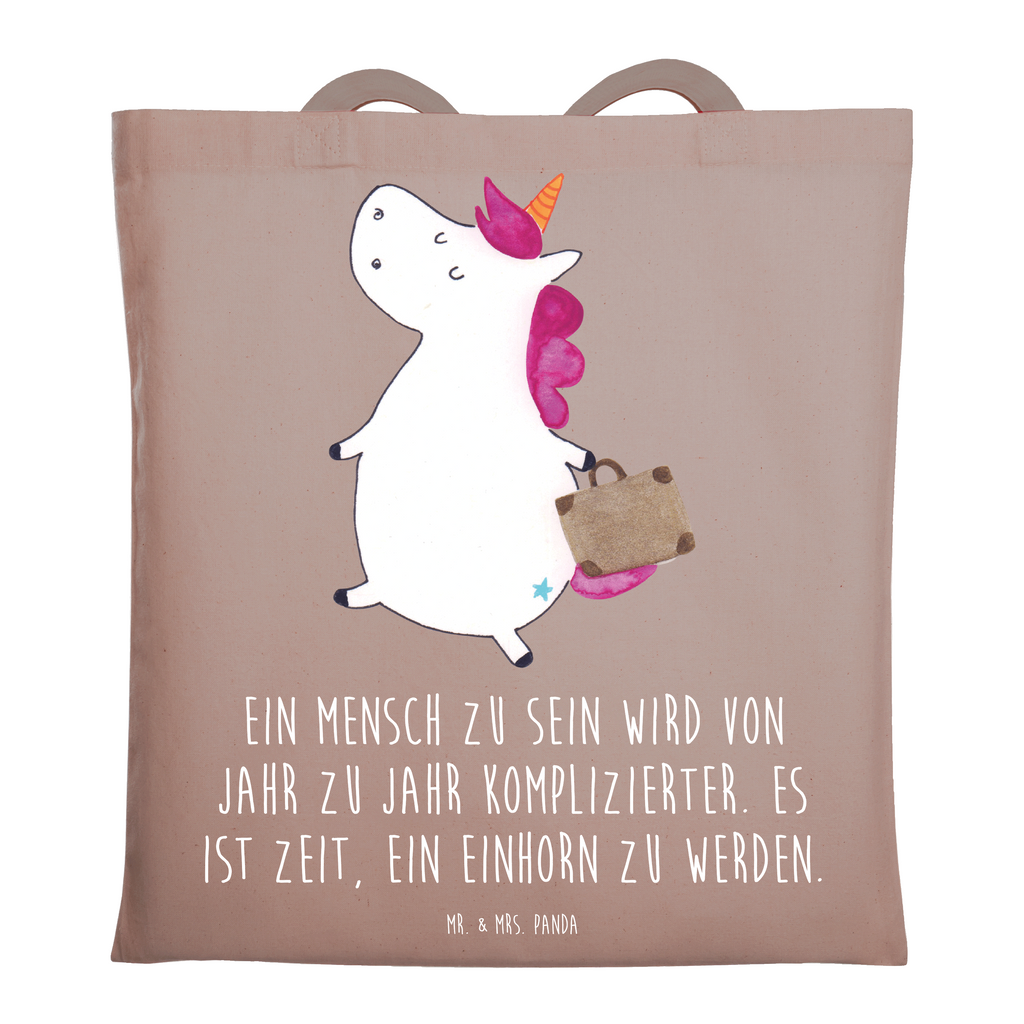 Tragetasche Einhorn Koffer Beuteltasche, Beutel, Einkaufstasche, Jutebeutel, Stoffbeutel, Tasche, Shopper, Umhängetasche, Strandtasche, Schultertasche, Stofftasche, Tragetasche, Badetasche, Jutetasche, Einkaufstüte, Laptoptasche, Einhorn, Einhörner, Einhorn Deko, Pegasus, Unicorn, unicorn, Koffer, Verreisen, Reise, Gepäck, Abenteuer, Erwachsen, Kind, albern, Spaß, lustig, witzig