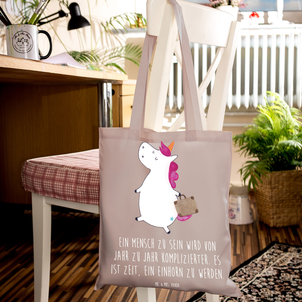 Tragetasche Einhorn Koffer Beuteltasche, Beutel, Einkaufstasche, Jutebeutel, Stoffbeutel, Tasche, Shopper, Umhängetasche, Strandtasche, Schultertasche, Stofftasche, Tragetasche, Badetasche, Jutetasche, Einkaufstüte, Laptoptasche, Einhorn, Einhörner, Einhorn Deko, Pegasus, Unicorn, unicorn, Koffer, Verreisen, Reise, Gepäck, Abenteuer, Erwachsen, Kind, albern, Spaß, lustig, witzig