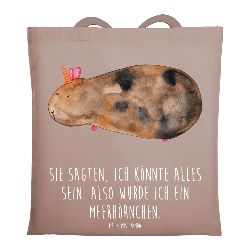 Tragetasche Meerhörnchen Beuteltasche, Beutel, Einkaufstasche, Jutebeutel, Stoffbeutel, Tasche, Shopper, Umhängetasche, Strandtasche, Schultertasche, Stofftasche, Tragetasche, Badetasche, Jutetasche, Einkaufstüte, Laptoptasche, Einhorn, Einhörner, Einhorn Deko, Pegasus, Unicorn, Meerhörnchen, Meericorn, Meerschwein, Meerschweinchen