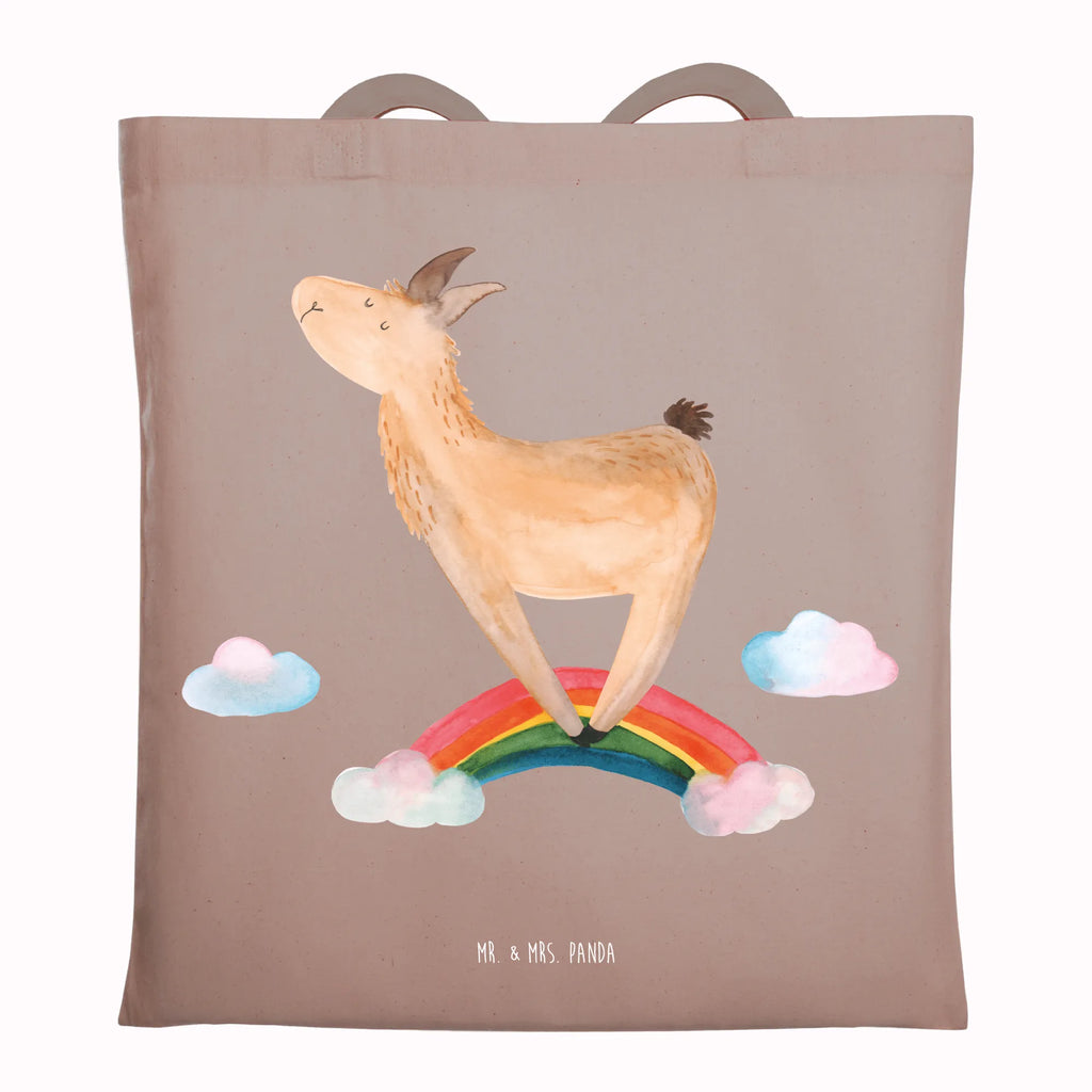 Tragetasche Lama Regenbogen Beuteltasche, Beutel, Einkaufstasche, Jutebeutel, Stoffbeutel, Tasche, Shopper, Umhängetasche, Strandtasche, Schultertasche, Stofftasche, Tragetasche, Badetasche, Jutetasche, Einkaufstüte, Laptoptasche, Lama, Alpaka, Lamas, Regenbogen, Haters gonna hate, Haters, Selbstständig, Außenseiter, Schule, Abi, Hobby, Wolkenland, Freiheit