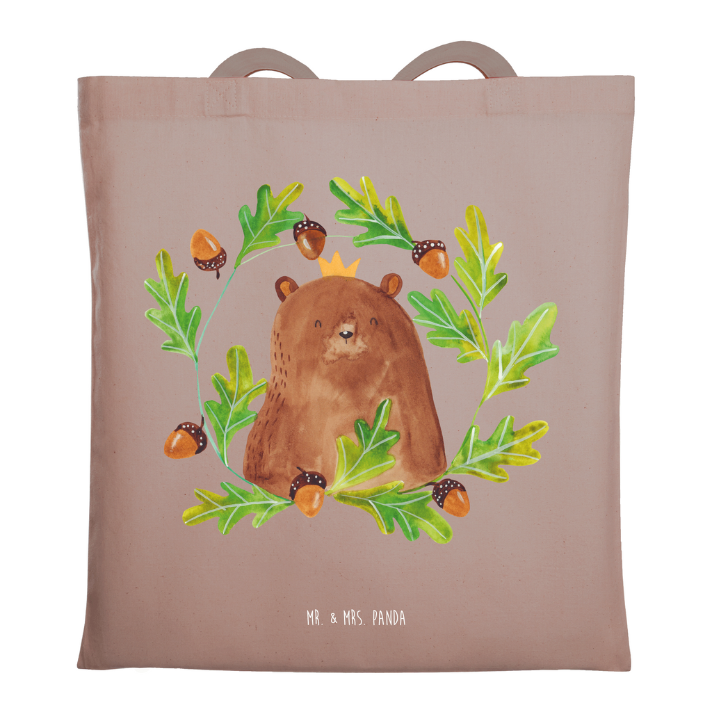 Tragetasche Bär König Beuteltasche, Beutel, Einkaufstasche, Jutebeutel, Stoffbeutel, Tasche, Shopper, Umhängetasche, Strandtasche, Schultertasche, Stofftasche, Tragetasche, Badetasche, Jutetasche, Einkaufstüte, Laptoptasche, Bär, Teddy, Teddybär, Papa, Papa Bär, bester Vater, bester Papa, weltbester Papa, Vatertag, Vater, Dad, Daddy, Papi