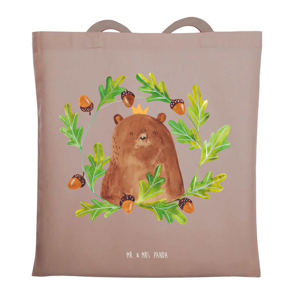 Tragetasche Bär König Beuteltasche, Beutel, Einkaufstasche, Jutebeutel, Stoffbeutel, Tasche, Shopper, Umhängetasche, Strandtasche, Schultertasche, Stofftasche, Tragetasche, Badetasche, Jutetasche, Einkaufstüte, Laptoptasche, Bär, Teddy, Teddybär, Papa, Papa Bär, bester Vater, bester Papa, weltbester Papa, Vatertag, Vater, Dad, Daddy, Papi