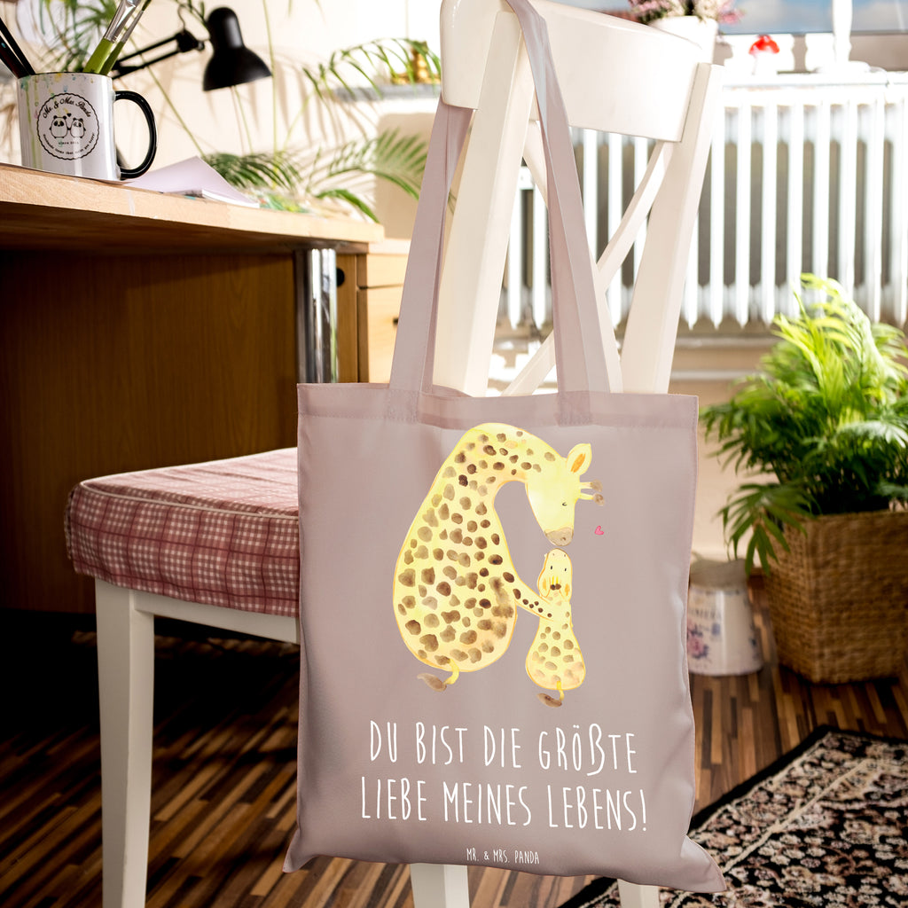 Tragetasche Giraffe mit Kind Beuteltasche, Beutel, Einkaufstasche, Jutebeutel, Stoffbeutel, Tasche, Shopper, Umhängetasche, Strandtasche, Schultertasche, Stofftasche, Tragetasche, Badetasche, Jutetasche, Einkaufstüte, Laptoptasche, Afrika, Wildtiere, Giraffe, Kind, Mutter, Mama, Tochter, Sohn, Lieblingsmensch