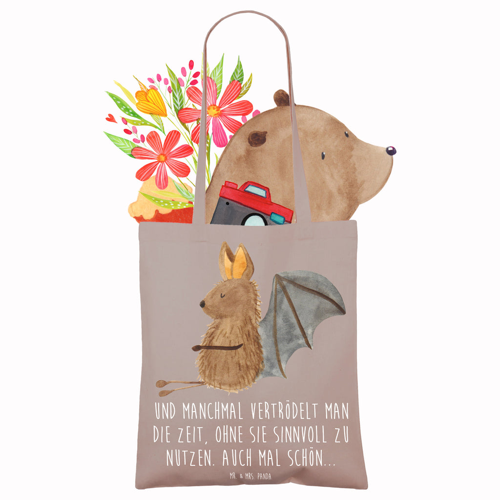 Tragetasche Fledermaus sitzend Beuteltasche, Beutel, Einkaufstasche, Jutebeutel, Stoffbeutel, Tasche, Shopper, Umhängetasche, Strandtasche, Schultertasche, Stofftasche, Tragetasche, Badetasche, Jutetasche, Einkaufstüte, Laptoptasche, Tiermotive, Gute Laune, lustige Sprüche, Tiere, Fledermaus, Fledermäuse, Motivation, entspannen