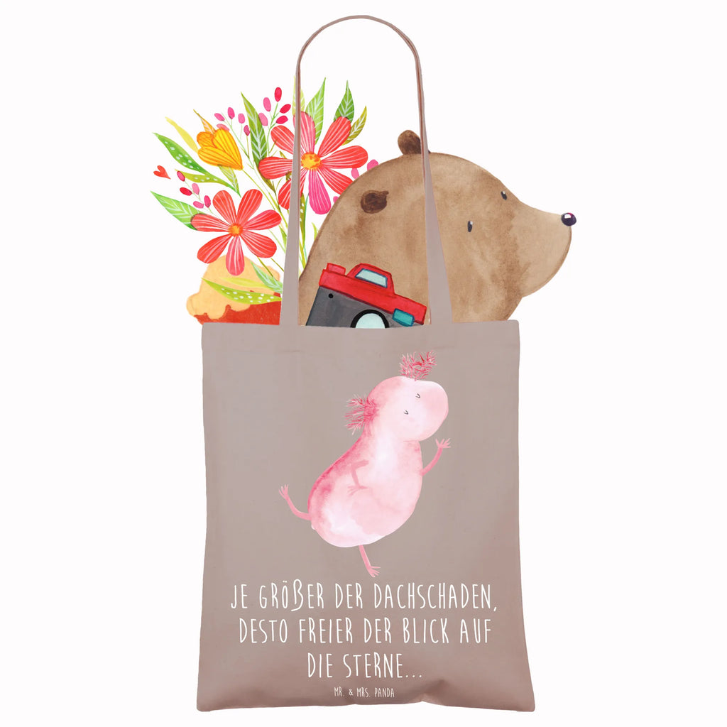 Tragetasche Axolotl Tanzen Beuteltasche, Beutel, Einkaufstasche, Jutebeutel, Stoffbeutel, Tasche, Shopper, Umhängetasche, Strandtasche, Schultertasche, Stofftasche, Tragetasche, Badetasche, Jutetasche, Einkaufstüte, Laptoptasche, Axolotl, Molch, Axolot, Schwanzlurch, Lurch, Lurche, Dachschaden, Sterne, verrückt, Freundin, beste Freundin