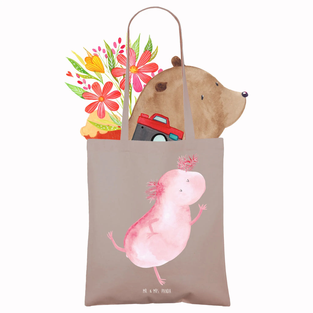 Tragetasche Axolotl Tanzen Beuteltasche, Beutel, Einkaufstasche, Jutebeutel, Stoffbeutel, Tasche, Shopper, Umhängetasche, Strandtasche, Schultertasche, Stofftasche, Tragetasche, Badetasche, Jutetasche, Einkaufstüte, Laptoptasche, Axolotl, Molch, Axolot, Schwanzlurch, Lurch, Lurche, Dachschaden, Sterne, verrückt, Freundin, beste Freundin