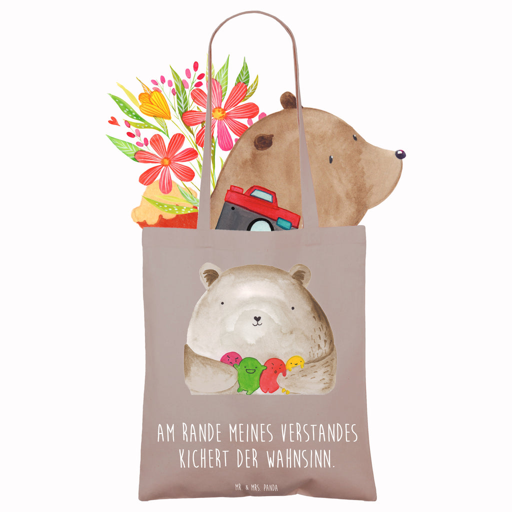 Tragetasche Bär Gefühl Beuteltasche, Beutel, Einkaufstasche, Jutebeutel, Stoffbeutel, Tasche, Shopper, Umhängetasche, Strandtasche, Schultertasche, Stofftasche, Tragetasche, Badetasche, Jutetasche, Einkaufstüte, Laptoptasche, Bär, Teddy, Teddybär, Wahnsinn, Verrückt, Durchgedreht