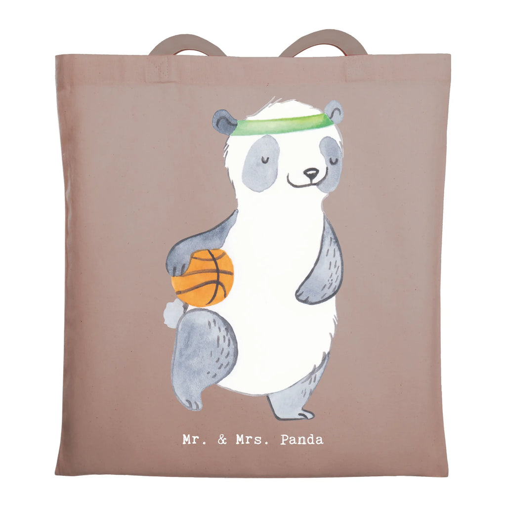 Tragetasche Panda Basketball Beuteltasche, Beutel, Einkaufstasche, Jutebeutel, Stoffbeutel, Tasche, Shopper, Umhängetasche, Strandtasche, Schultertasche, Stofftasche, Tragetasche, Badetasche, Jutetasche, Einkaufstüte, Laptoptasche, Geschenk, Sport, Sportart, Hobby, Schenken, Danke, Dankeschön, Auszeichnung, Gewinn, Sportler, Basketball, Basketball Verein, Basketball Verband, Basketballplatz