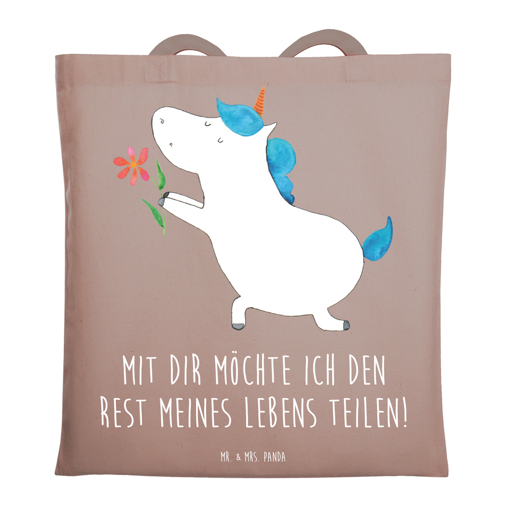 Tragetasche Einhorn Blume Beuteltasche, Beutel, Einkaufstasche, Jutebeutel, Stoffbeutel, Tasche, Shopper, Umhängetasche, Strandtasche, Schultertasche, Stofftasche, Tragetasche, Badetasche, Jutetasche, Einkaufstüte, Laptoptasche, Einhorn, Einhörner, Einhorn Deko, Pegasus, Unicorn, Liebe, Liebesbeweis, Antrag, Heiratsantrag, Verlobung, Ehepaar, Pärchen, Partner, Freund, Freundin, Ehe, heiraten