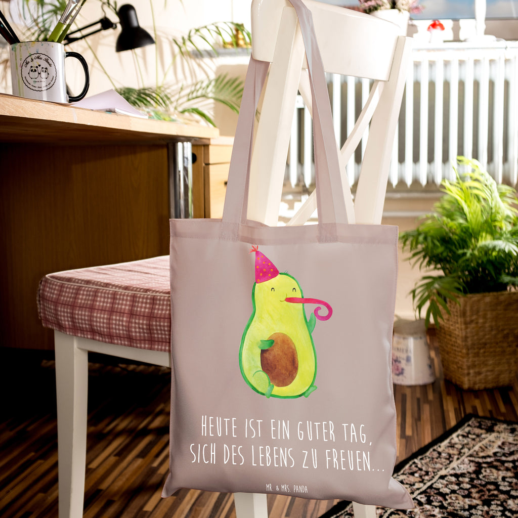 Tragetasche Avocado Partyhupe Beuteltasche, Beutel, Einkaufstasche, Jutebeutel, Stoffbeutel, Tasche, Shopper, Umhängetasche, Strandtasche, Schultertasche, Stofftasche, Tragetasche, Badetasche, Jutetasche, Einkaufstüte, Laptoptasche, Avocado, Veggie, Vegan, Gesund, Party, Feierlichkeit, Feier, Fete, Geburtstag, Gute Laune, Tröte