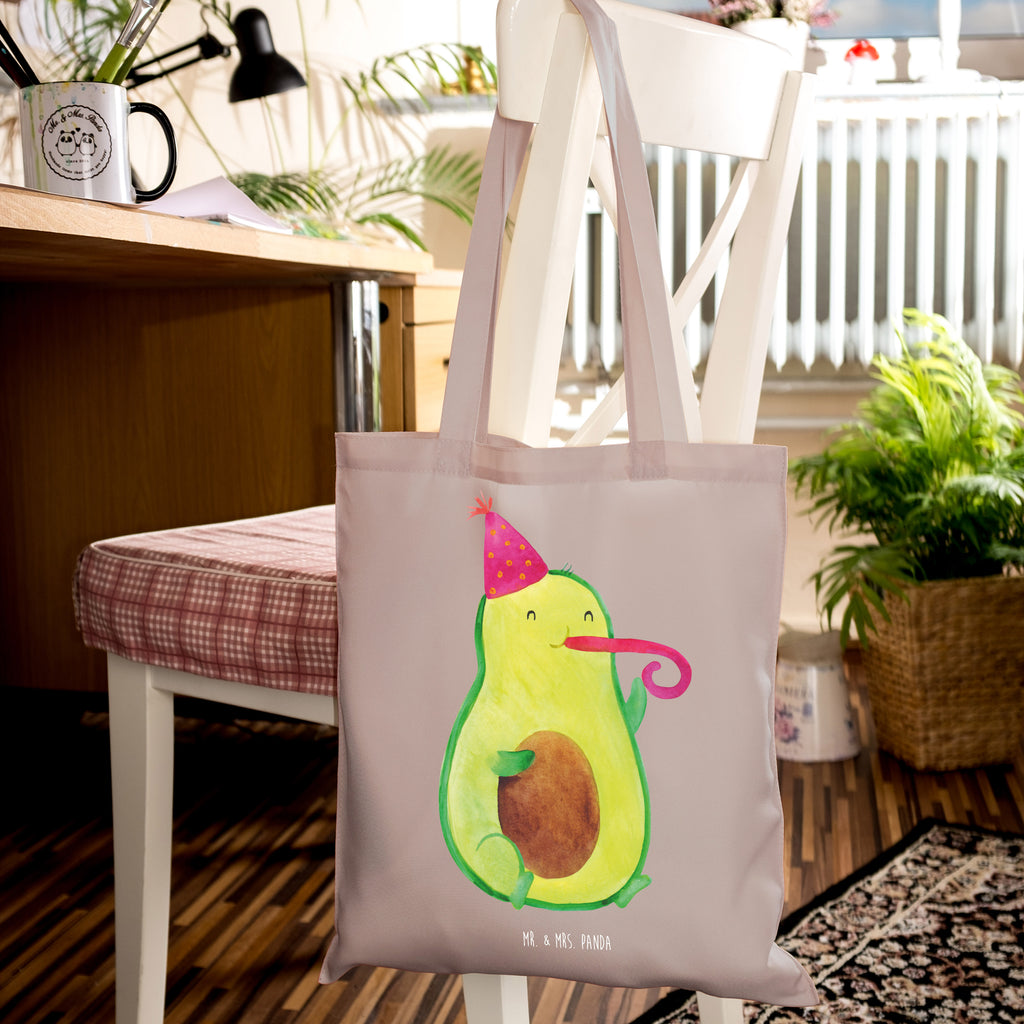 Tragetasche Avocado Partyhupe Beuteltasche, Beutel, Einkaufstasche, Jutebeutel, Stoffbeutel, Tasche, Shopper, Umhängetasche, Strandtasche, Schultertasche, Stofftasche, Tragetasche, Badetasche, Jutetasche, Einkaufstüte, Laptoptasche, Avocado, Veggie, Vegan, Gesund, Party, Feierlichkeit, Feier, Fete, Geburtstag, Gute Laune, Tröte