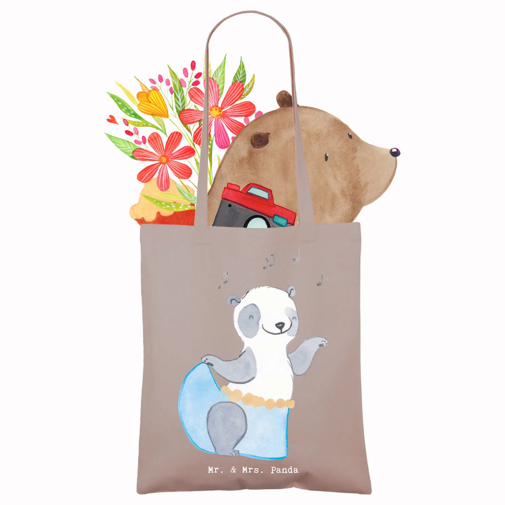 Tragetasche Panda Bauchtanz Beuteltasche, Beutel, Einkaufstasche, Jutebeutel, Stoffbeutel, Tasche, Shopper, Umhängetasche, Strandtasche, Schultertasche, Stofftasche, Tragetasche, Badetasche, Jutetasche, Einkaufstüte, Laptoptasche, Geschenk, Sport, Sportart, Hobby, Schenken, Danke, Dankeschön, Auszeichnung, Gewinn, Sportler, Bauchtanz, orientalischer Tanz, Tanzen