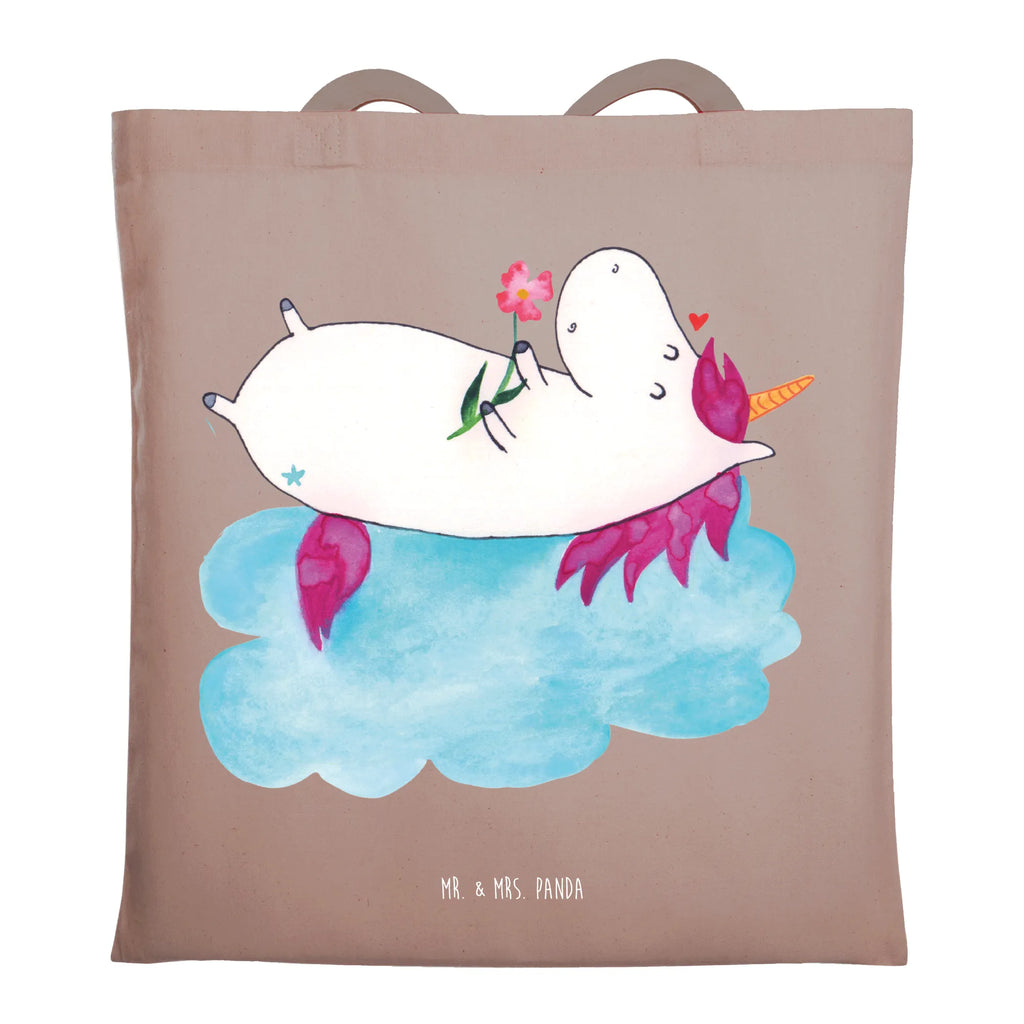 Tragetasche Einhorn verliebt auf Wolke Beuteltasche, Beutel, Einkaufstasche, Jutebeutel, Stoffbeutel, Tasche, Shopper, Umhängetasche, Strandtasche, Schultertasche, Stofftasche, Tragetasche, Badetasche, Jutetasche, Einkaufstüte, Laptoptasche, Einhorn, Einhörner, Einhorn Deko, Pegasus, Unicorn, verliebt, Liebe, Liebesbeweis, Freundin, Wolke