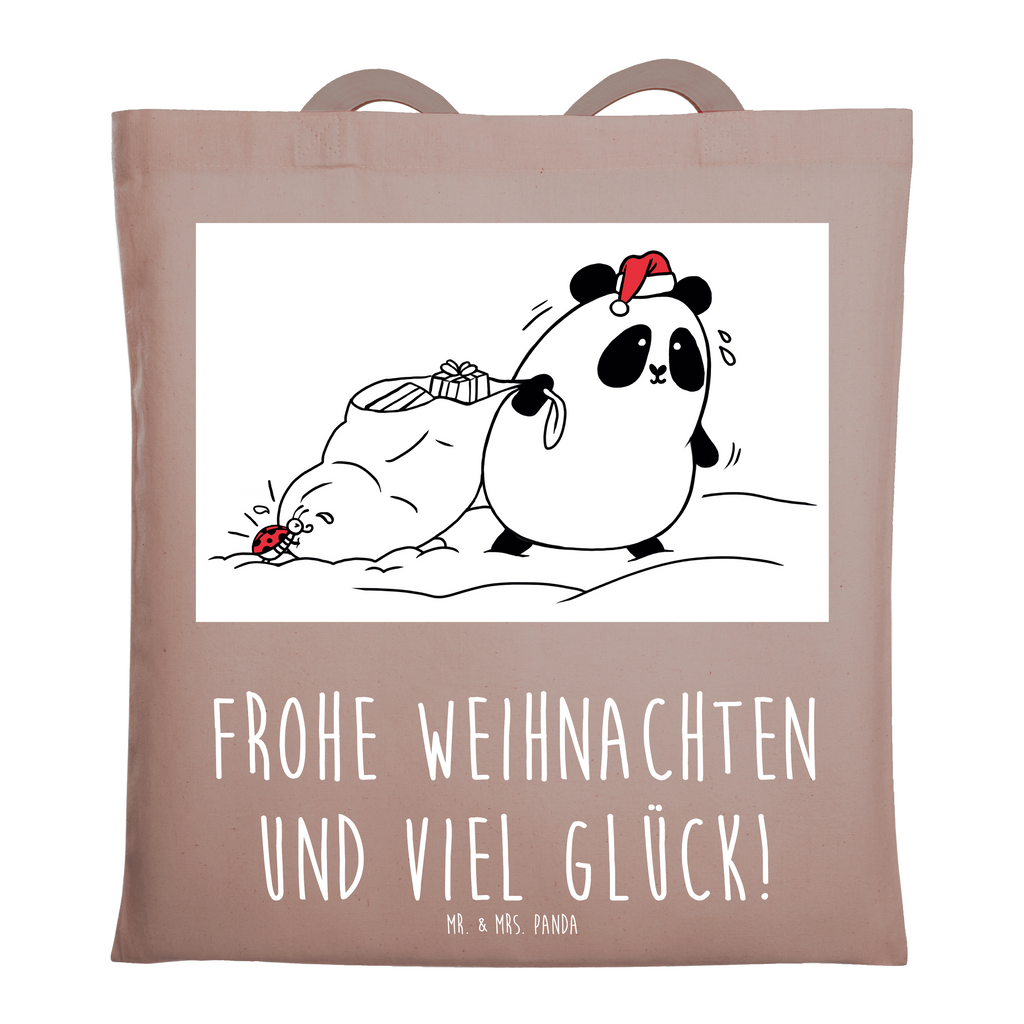 Tragetasche Easy & Peasy Frohe Weihnachten Beuteltasche, Beutel, Einkaufstasche, Jutebeutel, Stoffbeutel, Tasche, Shopper, Umhängetasche, Strandtasche, Schultertasche, Stofftasche, Tragetasche, Badetasche, Jutetasche, Einkaufstüte, Laptoptasche