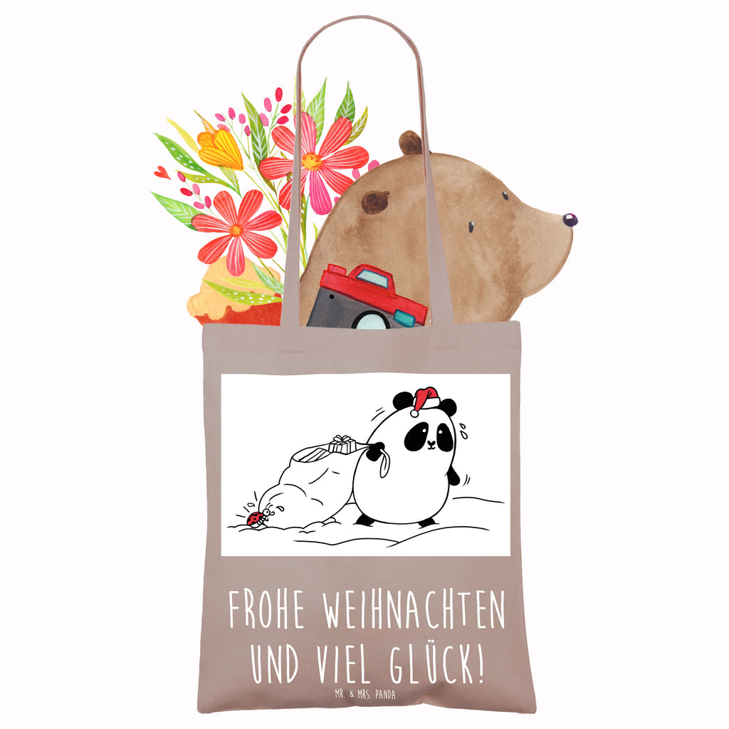 Tragetasche Easy & Peasy Frohe Weihnachten Beuteltasche, Beutel, Einkaufstasche, Jutebeutel, Stoffbeutel, Tasche, Shopper, Umhängetasche, Strandtasche, Schultertasche, Stofftasche, Tragetasche, Badetasche, Jutetasche, Einkaufstüte, Laptoptasche