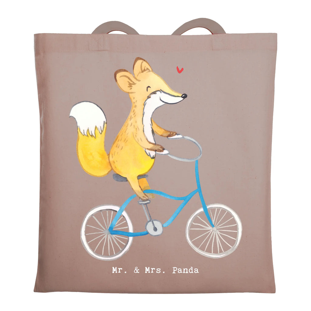 Tragetasche Fuchs Fahrrad fahren Beuteltasche, Beutel, Einkaufstasche, Jutebeutel, Stoffbeutel, Tasche, Shopper, Umhängetasche, Strandtasche, Schultertasche, Stofftasche, Tragetasche, Badetasche, Jutetasche, Einkaufstüte, Laptoptasche, Geschenk, Sport, Sportart, Hobby, Schenken, Danke, Dankeschön, Auszeichnung, Gewinn, Sportler, Fahrrad fahren, Radeln, Trekking, Mountainbiking, Radsport