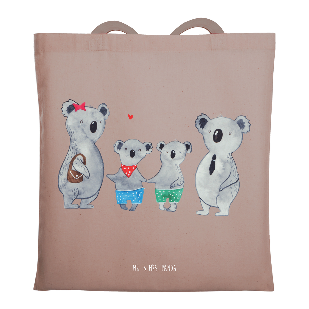 Tragetasche Koala Familie zwei Beuteltasche, Beutel, Einkaufstasche, Jutebeutel, Stoffbeutel, Tasche, Shopper, Umhängetasche, Strandtasche, Schultertasche, Stofftasche, Tragetasche, Badetasche, Jutetasche, Einkaufstüte, Laptoptasche, Familie, Vatertag, Muttertag, Bruder, Schwester, Mama, Papa, Oma, Opa, Koala, Koalabär, beste Familie, Familienzeit, Familienleben, Koalafamilie, Lieblingsfamilie