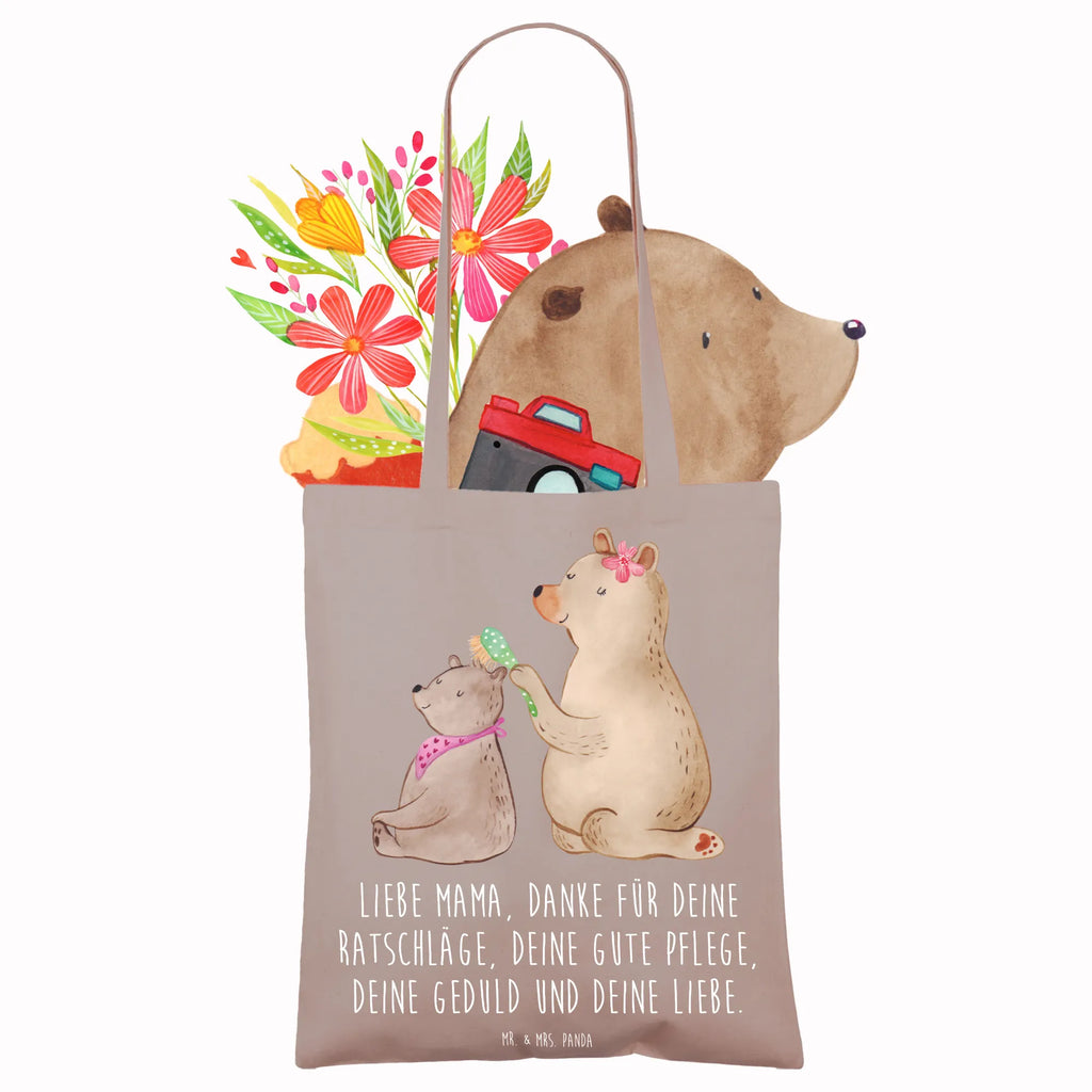 Tragetasche Bär mit Kind Beuteltasche, Beutel, Einkaufstasche, Jutebeutel, Stoffbeutel, Tasche, Shopper, Umhängetasche, Strandtasche, Schultertasche, Stofftasche, Tragetasche, Badetasche, Jutetasche, Einkaufstüte, Laptoptasche, Familie, Vatertag, Muttertag, Bruder, Schwester, Mama, Papa, Oma, Opa, Geschenk, Mutti, Mutter