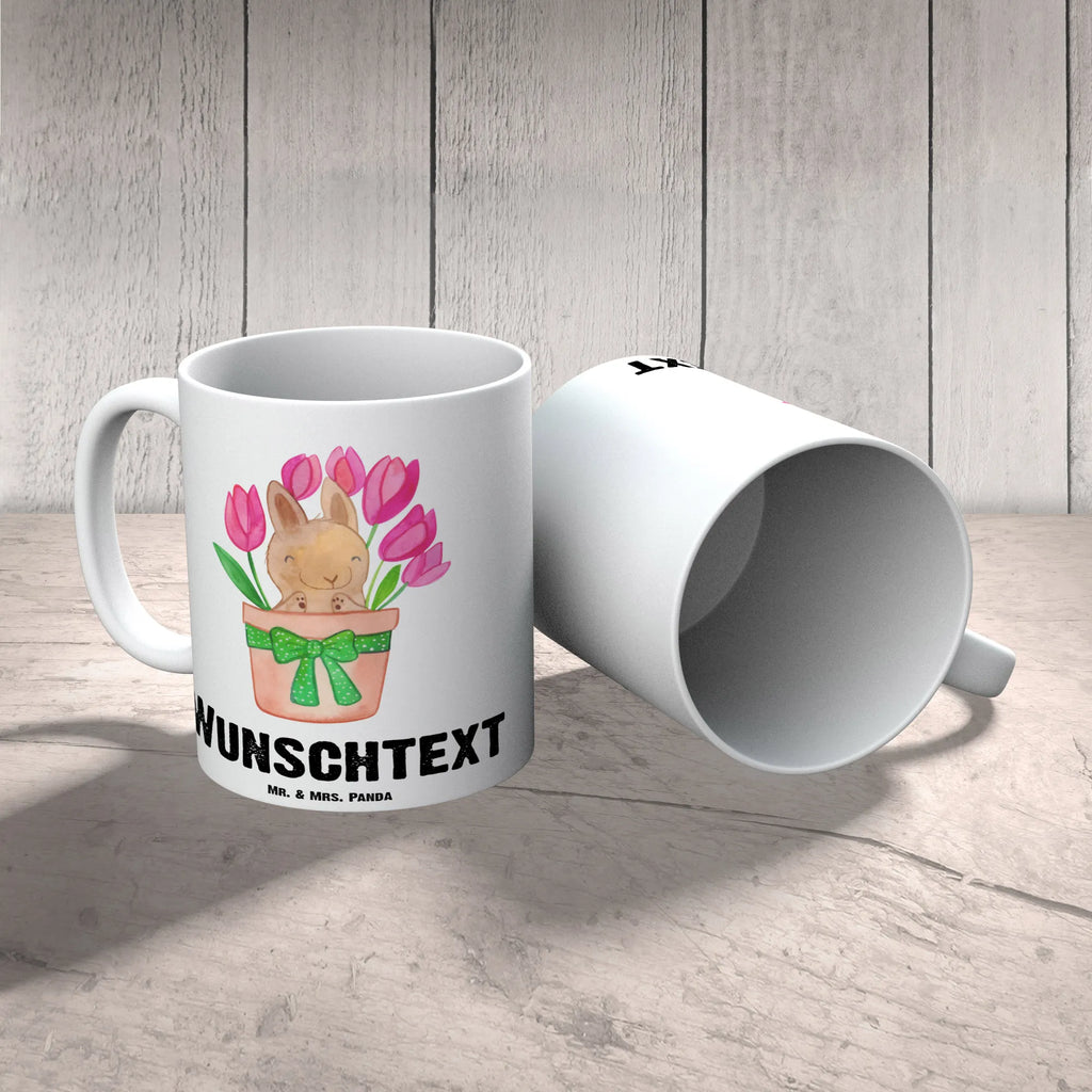 Personalisierte Tasse Hase Tulpen Personalisierte Tasse, Namenstasse, Wunschname, Personalisiert, Tasse, Namen, Drucken, Tasse mit Namen, Ostern, Osterhase, Ostergeschenke, Osternest, Osterdeko, Geschenke zu Ostern, Ostern Geschenk, Ostergeschenke Kinder, Ostern Kinder, Hase, Ostergeschenk, Tulpen, Blumenstrauß, Alternative zu Blumen