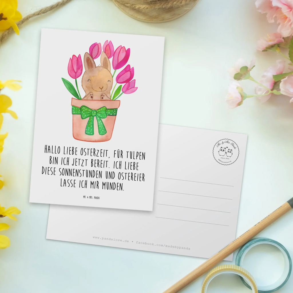 Postkarte Hase Tulpen Postkarte, Karte, Geschenkkarte, Grußkarte, Einladung, Ansichtskarte, Geburtstagskarte, Einladungskarte, Dankeskarte, Ansichtskarten, Einladung Geburtstag, Einladungskarten Geburtstag, Ostern, Osterhase, Ostergeschenke, Osternest, Osterdeko, Geschenke zu Ostern, Ostern Geschenk, Ostergeschenke Kinder, Ostern Kinder, Hase, Ostergeschenk, Tulpen, Blumenstrauß, Alternative zu Blumen