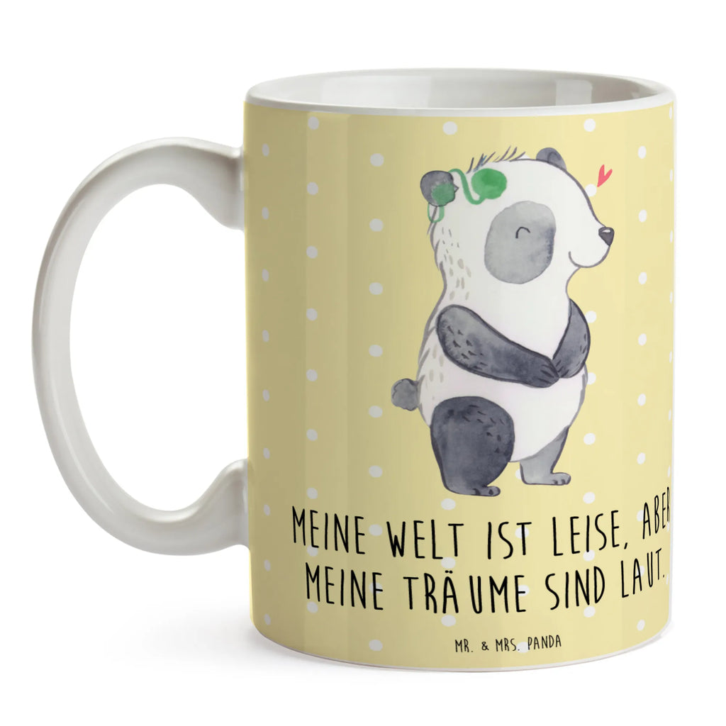 Tasse Panda Gehörlos Tasse, Kaffeetasse, Teetasse, Becher, Kaffeebecher, Teebecher, Keramiktasse, Porzellantasse, Büro Tasse, Geschenk Tasse, Tasse Sprüche, Tasse Motive, Kaffeetassen, Tasse bedrucken, Designer Tasse, Cappuccino Tassen, Schöne Teetassen, Panda, gehörlos, Cochlea Implantat, ertaubt