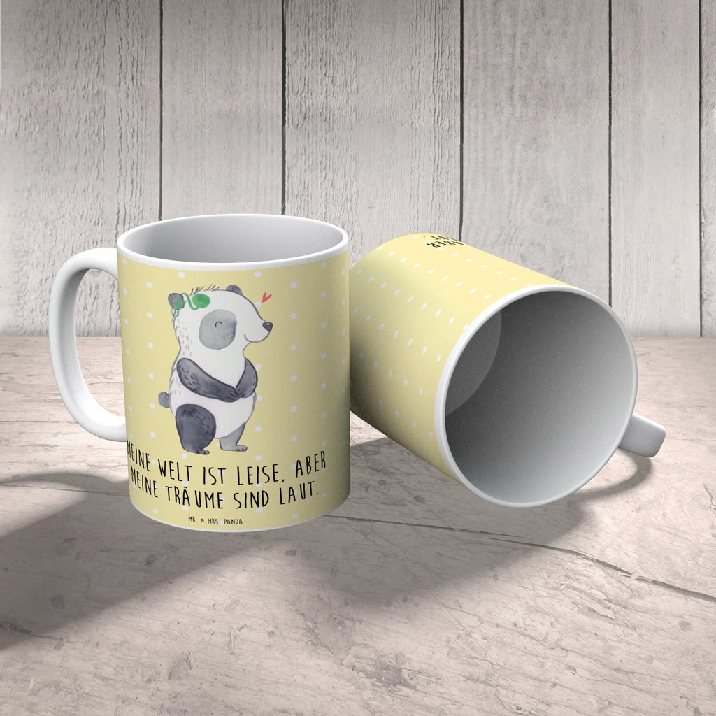 Tasse Panda Gehörlos Tasse, Kaffeetasse, Teetasse, Becher, Kaffeebecher, Teebecher, Keramiktasse, Porzellantasse, Büro Tasse, Geschenk Tasse, Tasse Sprüche, Tasse Motive, Kaffeetassen, Tasse bedrucken, Designer Tasse, Cappuccino Tassen, Schöne Teetassen, Panda, gehörlos, Cochlea Implantat, ertaubt