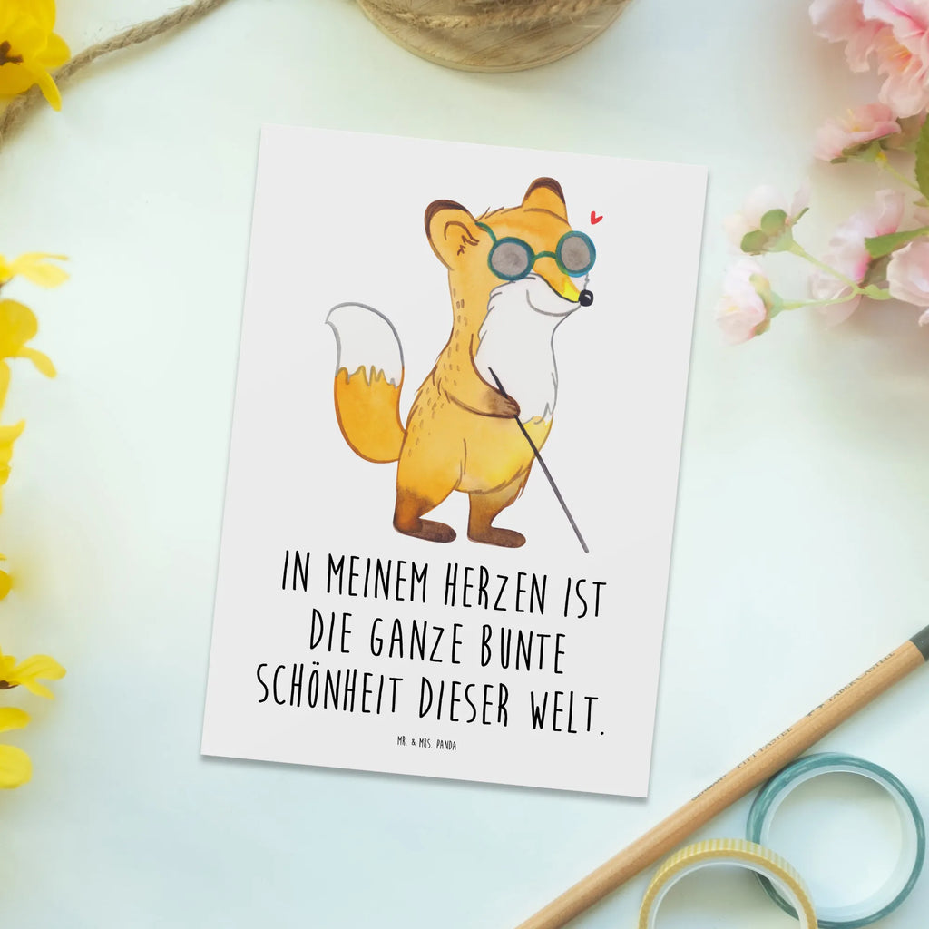 Postkarte Fuchs Blindheit Postkarte, Karte, Geschenkkarte, Grußkarte, Einladung, Ansichtskarte, Geburtstagskarte, Einladungskarte, Dankeskarte, Ansichtskarten, Einladung Geburtstag, Einladungskarten Geburtstag, Fuchs, Blindheit, Erblindung