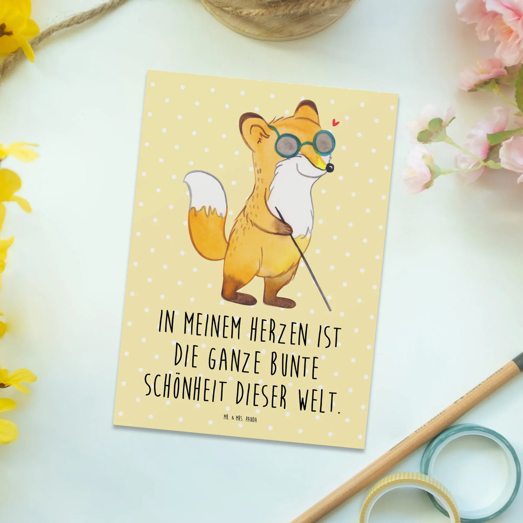 Postkarte Fuchs Blindheit Postkarte, Karte, Geschenkkarte, Grußkarte, Einladung, Ansichtskarte, Geburtstagskarte, Einladungskarte, Dankeskarte, Ansichtskarten, Einladung Geburtstag, Einladungskarten Geburtstag, Fuchs, Blindheit, Erblindung