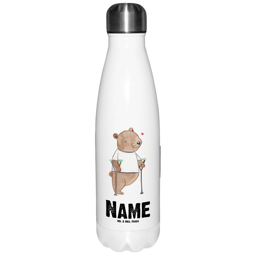 Personalisierte Thermosflasche Bär Beinamputation Personalisierte Isolierflasche, Personalisierte Thermoflasche, Personalisierte Trinkflasche, Trinkflasche Mit Namen, Wunschname, Bedrucken, Namensflasche, Bär, Amputation, Beinamputation