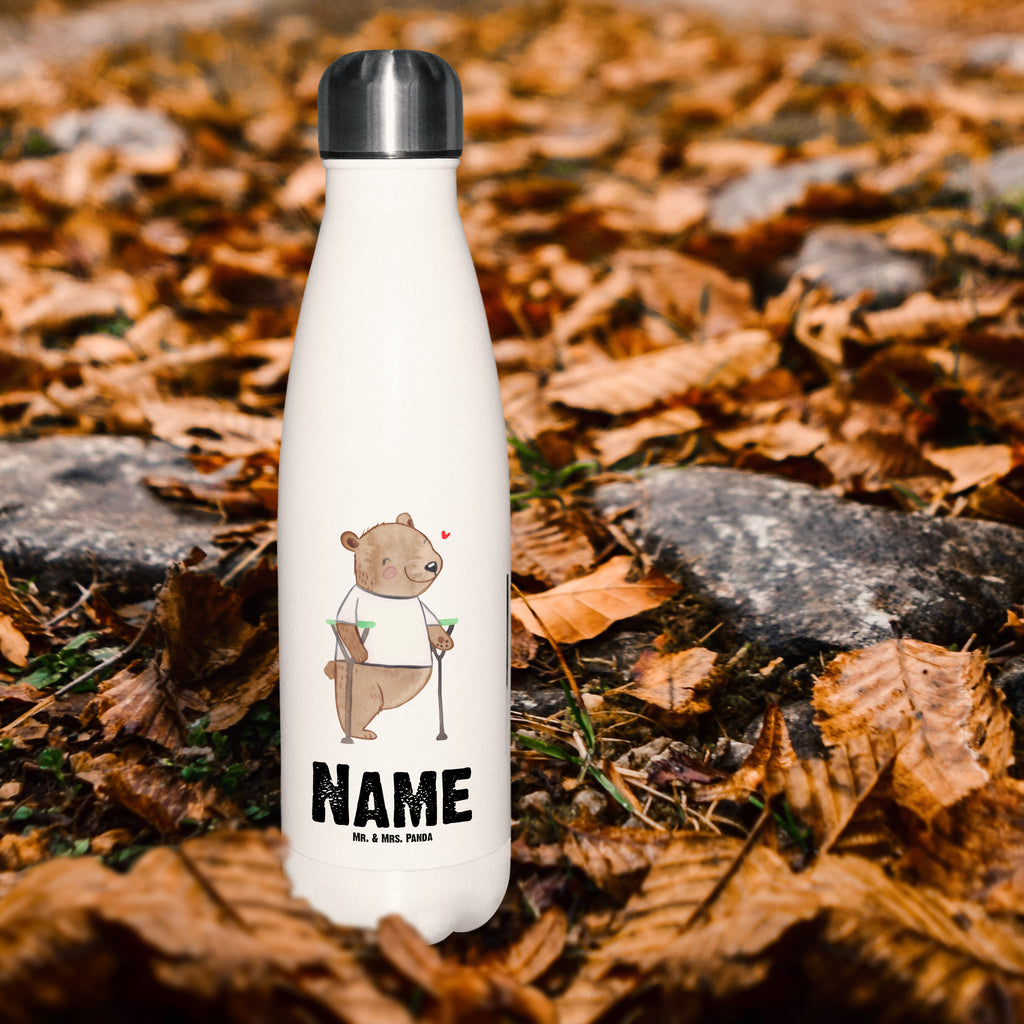 Personalisierte Thermosflasche Bär Beinamputation Personalisierte Isolierflasche, Personalisierte Thermoflasche, Personalisierte Trinkflasche, Trinkflasche Mit Namen, Wunschname, Bedrucken, Namensflasche, Bär, Amputation, Beinamputation