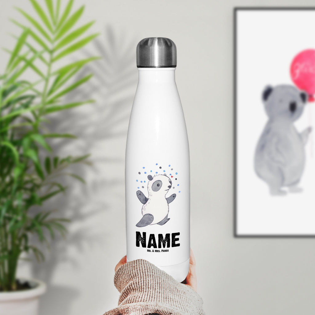 Personalisierte Thermosflasche Panda Bipolar Personalisierte Isolierflasche, Personalisierte Thermoflasche, Personalisierte Trinkflasche, Trinkflasche Mit Namen, Wunschname, Bedrucken, Namensflasche, Panda, bipolar, Bipolare Störung