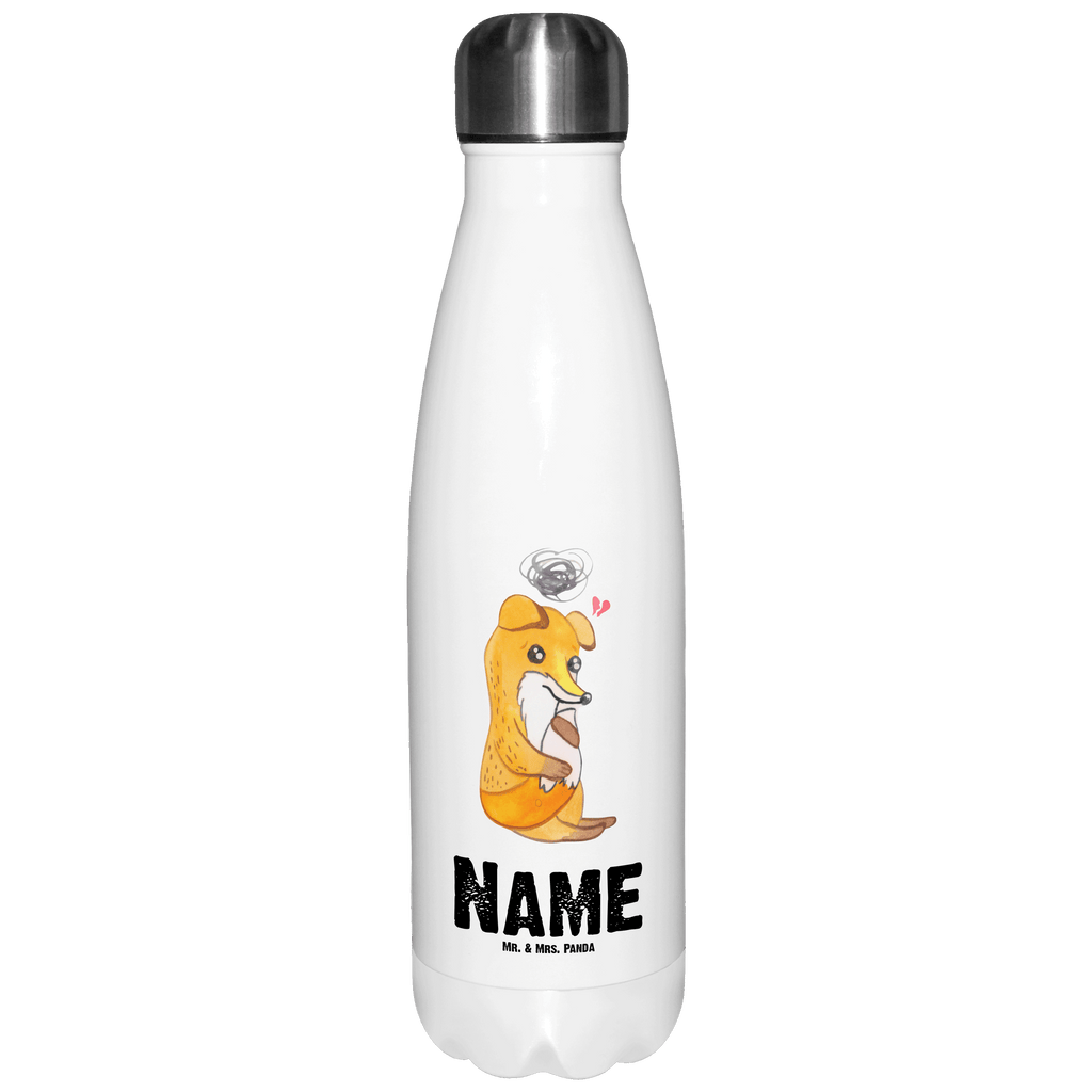 Personalisierte Thermosflasche Fuchs Depressionen Personalisierte Isolierflasche, Personalisierte Thermoflasche, Personalisierte Trinkflasche, Trinkflasche Mit Namen, Wunschname, Bedrucken, Namensflasche, Fuchs, Depressionen, depressiv