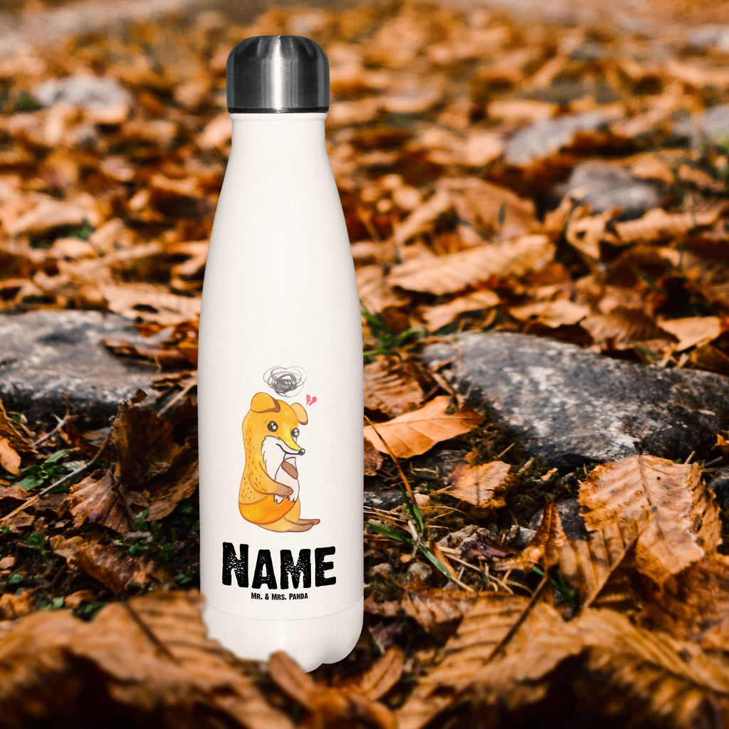 Personalisierte Thermosflasche Fuchs Depressionen Personalisierte Isolierflasche, Personalisierte Thermoflasche, Personalisierte Trinkflasche, Trinkflasche Mit Namen, Wunschname, Bedrucken, Namensflasche, Fuchs, Depressionen, depressiv