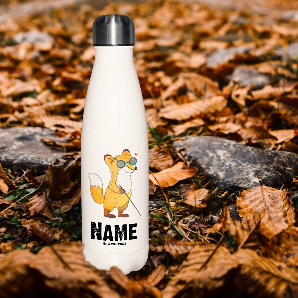 Personalisierte Thermosflasche Fuchs Blindheit Personalisierte Isolierflasche, Personalisierte Thermoflasche, Personalisierte Trinkflasche, Trinkflasche Mit Namen, Wunschname, Bedrucken, Namensflasche, Fuchs, Blindheit, Erblindung