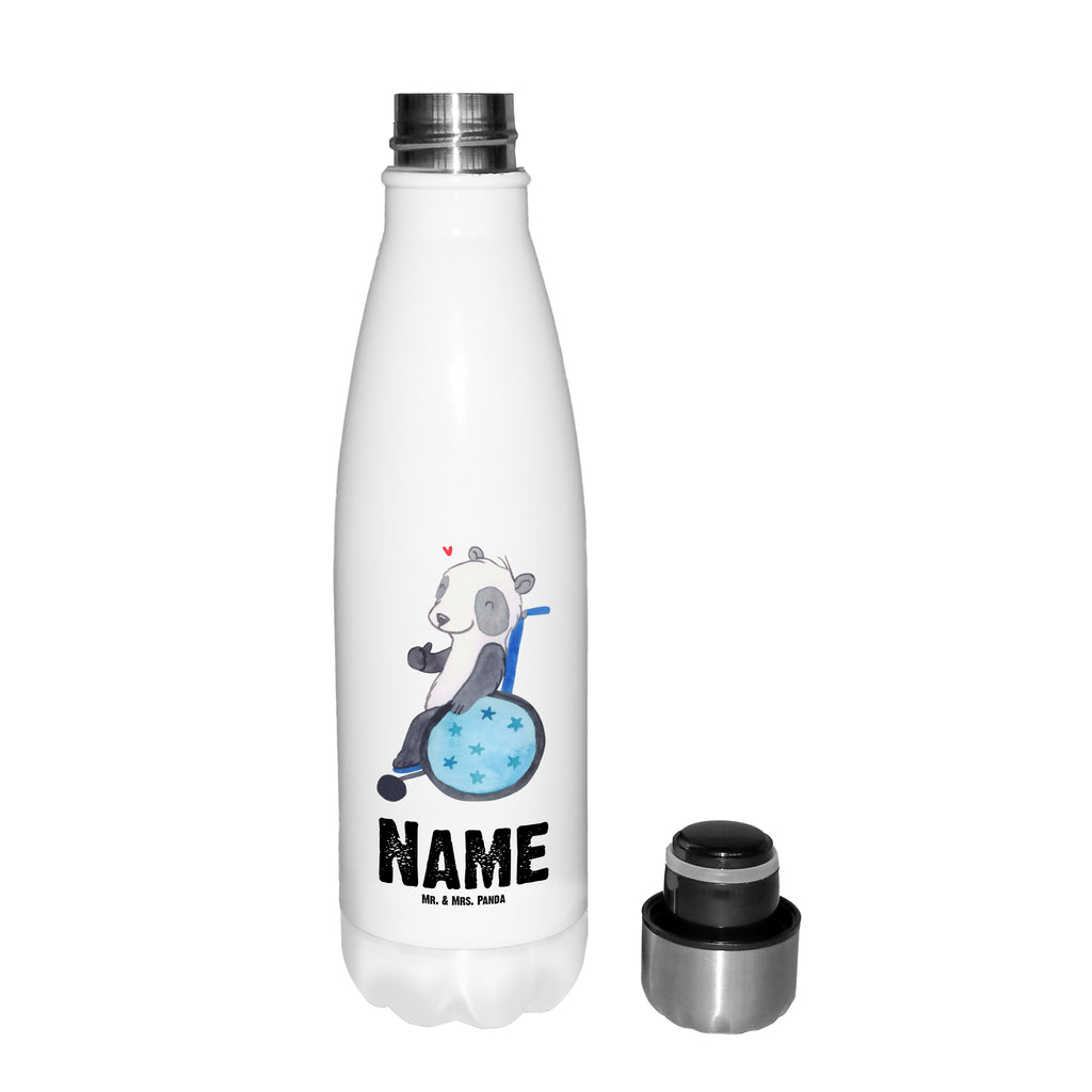 Personalisierte Thermosflasche Panda Rollstuhl Personalisierte Isolierflasche, Personalisierte Thermoflasche, Personalisierte Trinkflasche, Trinkflasche Mit Namen, Wunschname, Bedrucken, Namensflasche, Panda, Rollstuhl