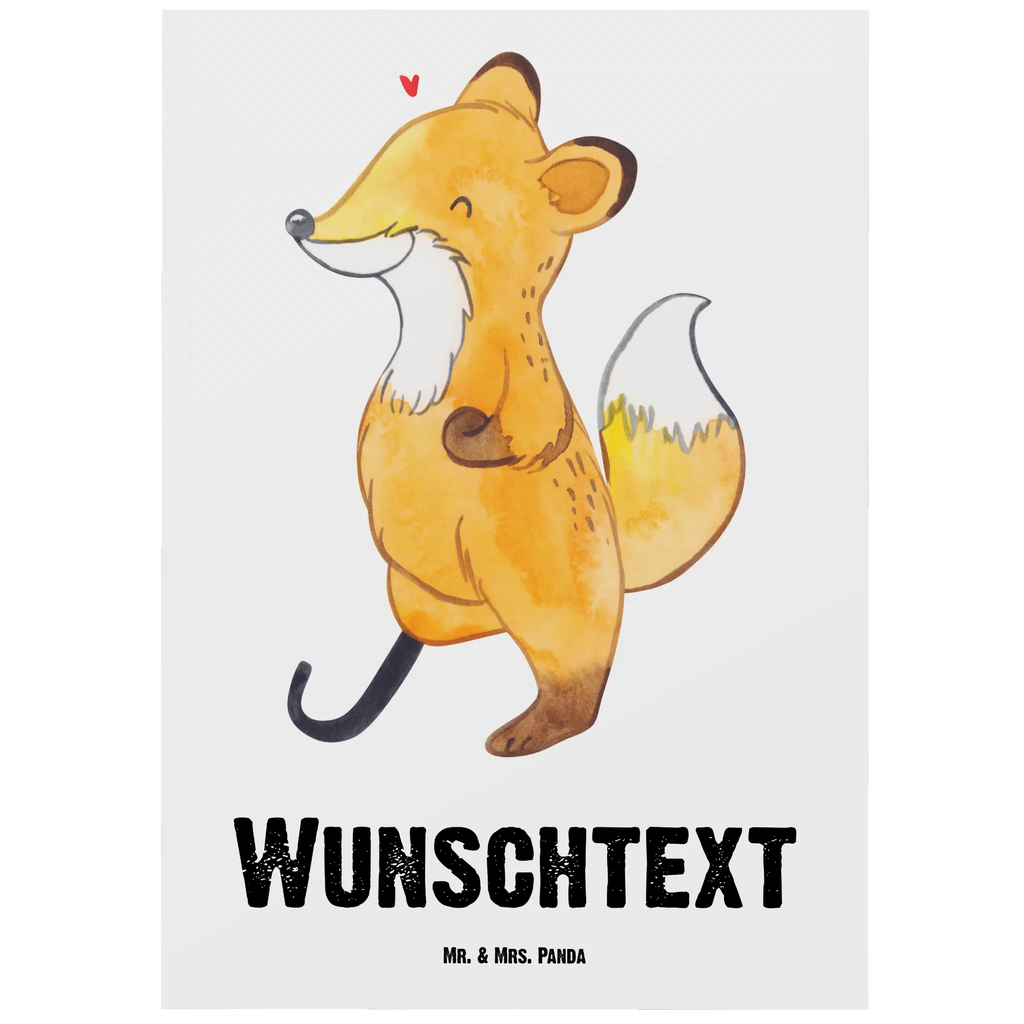 Personalisierte Postkarte Fuchs Beinprothese Postkarte mit Namen, Postkarte bedrucken, Postkarte mit Wunschtext, Postkarte personalisierbar, Geschenkkarte mit Namen, Grußkarte mit Namen, Karte mit Namen, Einladung mit Namen, Ansichtskarte mit Namen, Geschenkkarte mit Wunschtext, Grußkarte mit Wunschtext, Karte mit Wunschtext, Einladung mit Wunschtext, Ansichtskarte mit Wunschtext, Fuchs, Amputation, Beimamputation, Beinprothese