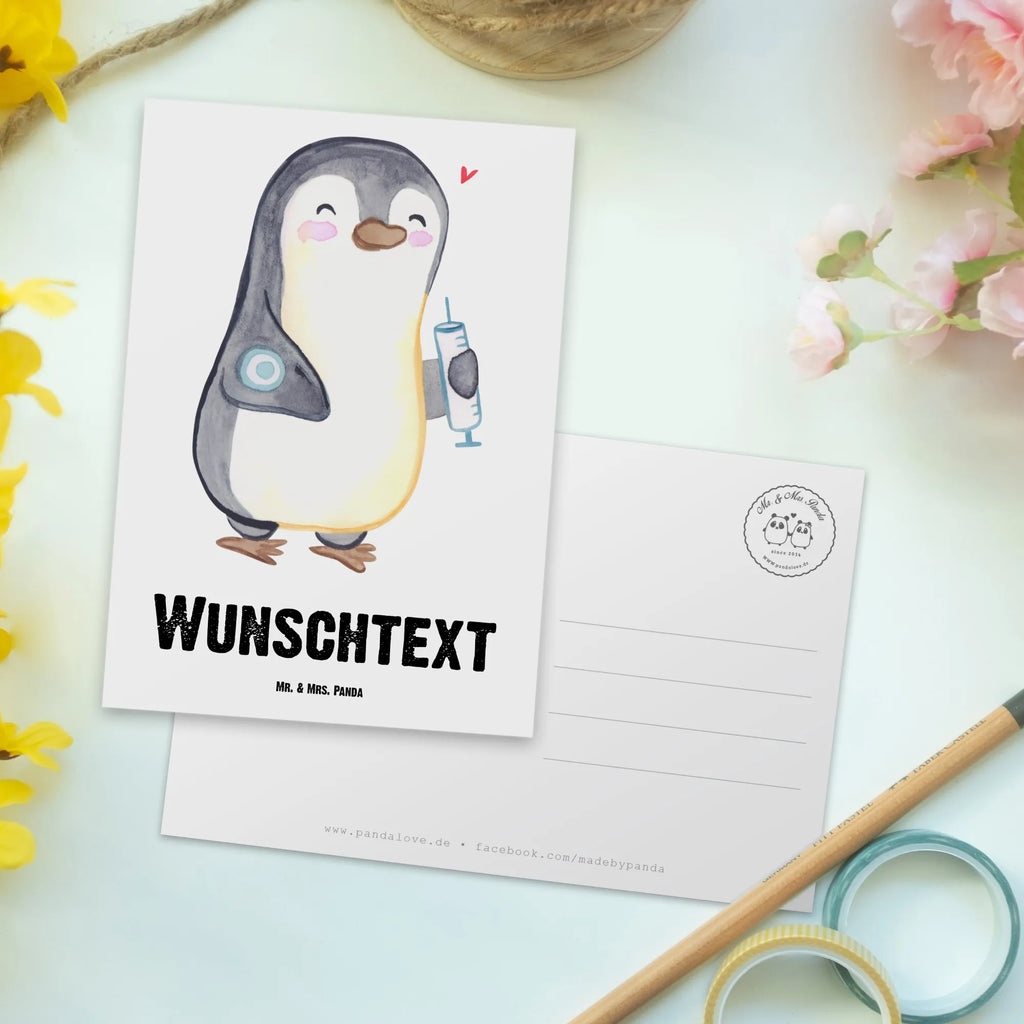 Personalisierte Postkarte Pinguin Diabetes Postkarte mit Namen, Postkarte bedrucken, Postkarte mit Wunschtext, Postkarte personalisierbar, Geschenkkarte mit Namen, Grußkarte mit Namen, Karte mit Namen, Einladung mit Namen, Ansichtskarte mit Namen, Geschenkkarte mit Wunschtext, Grußkarte mit Wunschtext, Karte mit Wunschtext, Einladung mit Wunschtext, Ansichtskarte mit Wunschtext, Pinguin, Diabetes, Diabetes Mellitus, Zuckerkrankheit