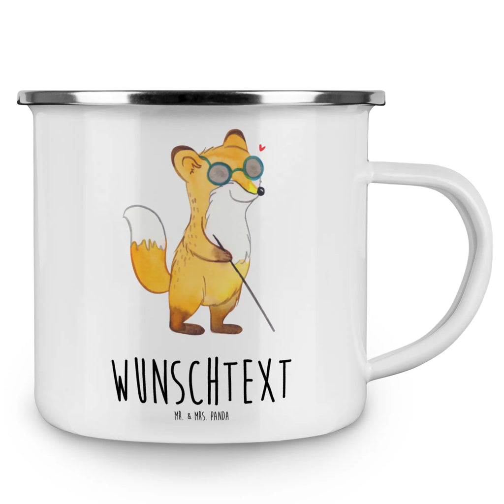 Personalised enamel cup Fox Blindness Emaille Tasse personalisiert, Emaille Tasse mit Namen, Campingtasse personalisiert, Namenstasse, Campingtasse bedrucken, Campinggeschirr personalsisert, tasse mit namen, personalisierte tassen, personalisierte tasse, tasse selbst gestalten, tasse bedrucken, tassen bedrucken, Fuchs, Blindheit, Erblindung