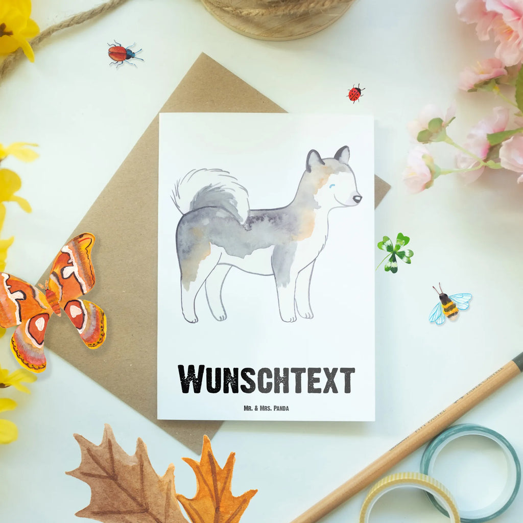 Personalisierte Grußkarte Siberian Husky Moment Personalisierte Grußkarte, Personalisiertere Klappkarte, Personalisierte Einladungskarte, Personalisierte Glückwunschkarte, Personalisierte Hochzeitskarte, Personalisierte Geburtstagskarte, Grußkarte mit Namen, Grußkarte selber drucken, Grußkarte selbst gestalten, Grußkarte mit persönlichen Nachrichten, Grußkarte als Geldgeschenk, Grußkarten personalisiert, Personalisierte Karte, Hund, Hunderasse, Rassehund, Hundebesitzer, Geschenk, Tierfreund, Schenken, Welpe, Siberian Husky