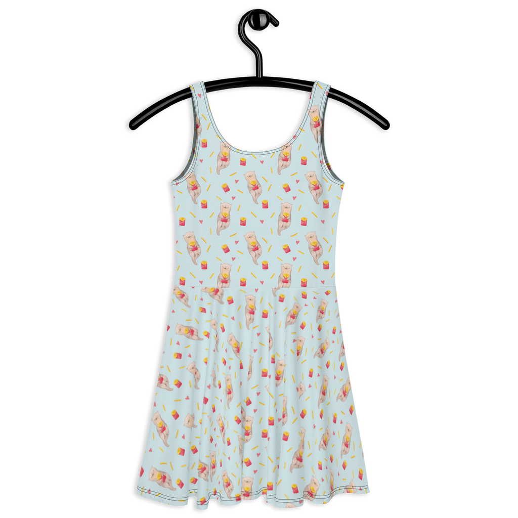 Sommerkleid Otter Pommes Muster Sommerkleid, Kleid, Skaterkleid, Otter Muster, Pommes Muster, Otter, Pommes